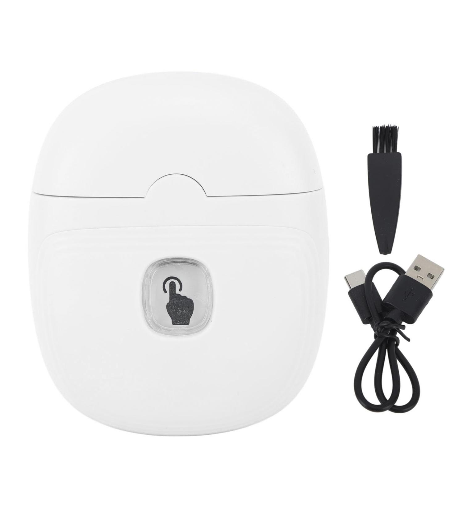 Electric Automatic Nail Clipper 2 Speed LED Light USB Charging Fingernail Trimmer with Protective Cover for Baby Kid Adult (White) - Buy Online on GoSupps.com