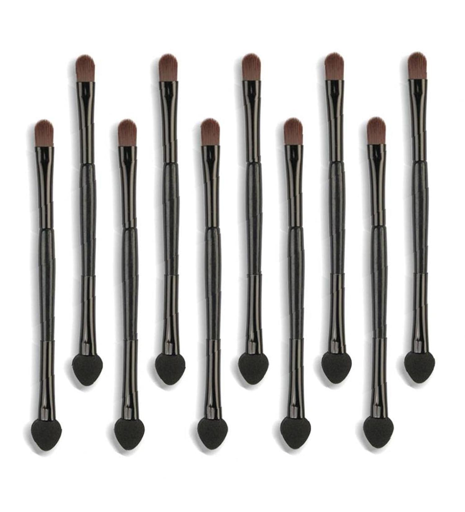TOSSPER 10Pcs Eye Shadow Sponge Brushes - Dual Sided Makeup Applicator with Long Handle | Perfect Eyelash Cosmetic Tool for Flawless Application - International Shipping Available - Buy Online on GoSupps.com