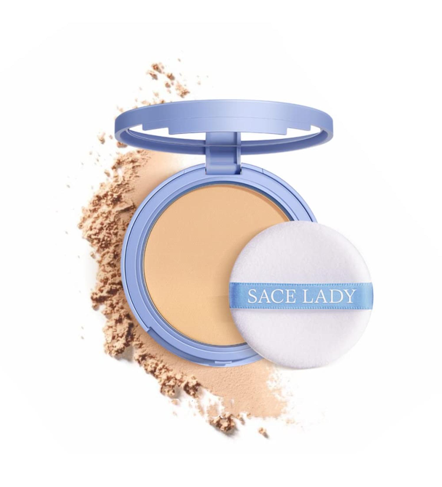 SACE LADY Oil Control Face Pressed Powder - Matte Smooth Setting Makeup for Waterproof Long-Lasting Finish - Cruelty-Free, 0.28oz - Buy Online on GoSupps.com