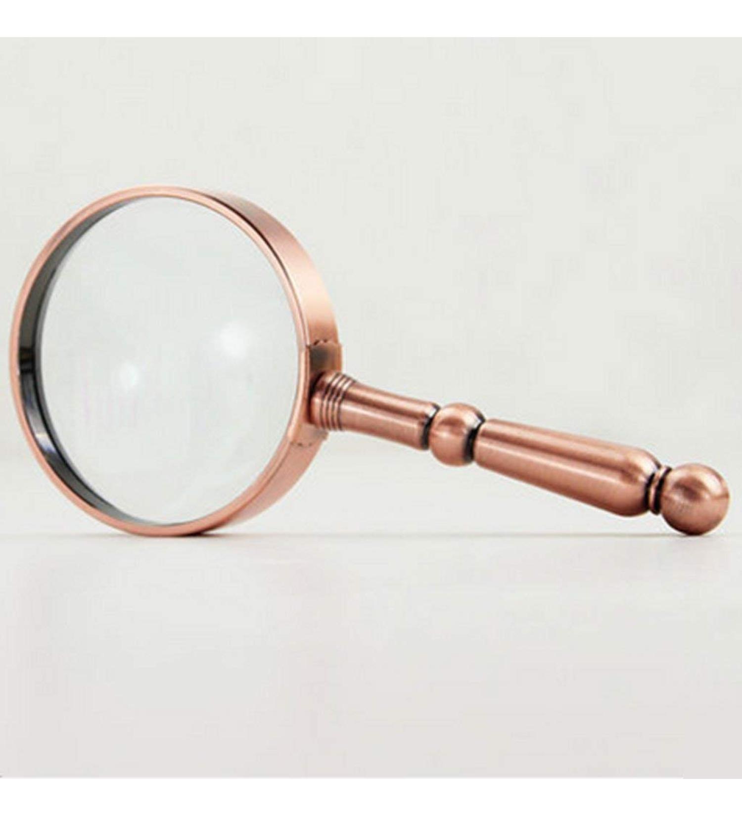 Metal Bronze Magnifying Glass High-Definition Old Man Reading Handheld Portable Made in China - Buy Online on GoSupps.com
