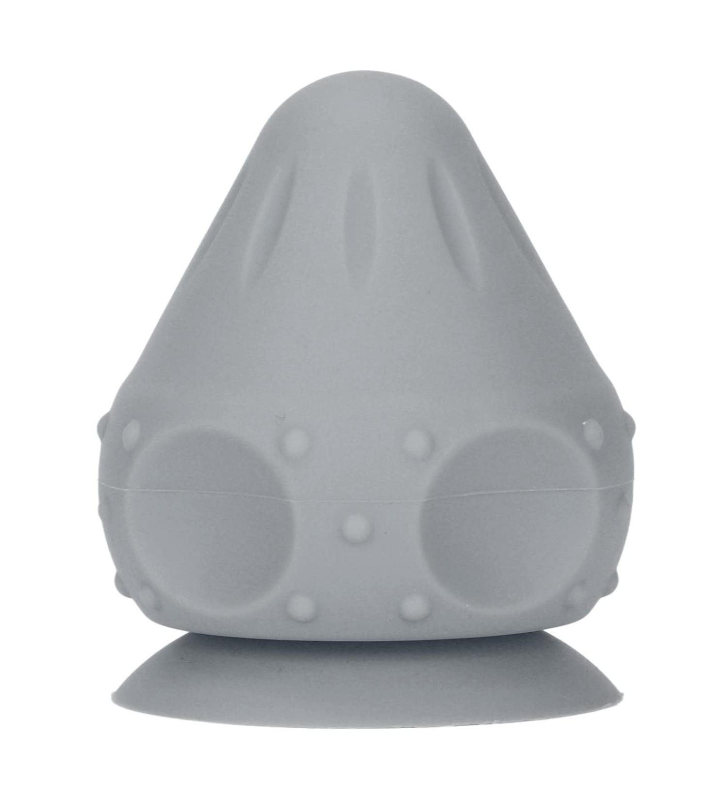 Silicone Trigger Point Massage Ball with Suction Cup - Small Fascia Massage Device for Muscle & Acupuncture Relief (Gray) - Buy Online on GoSupps.com