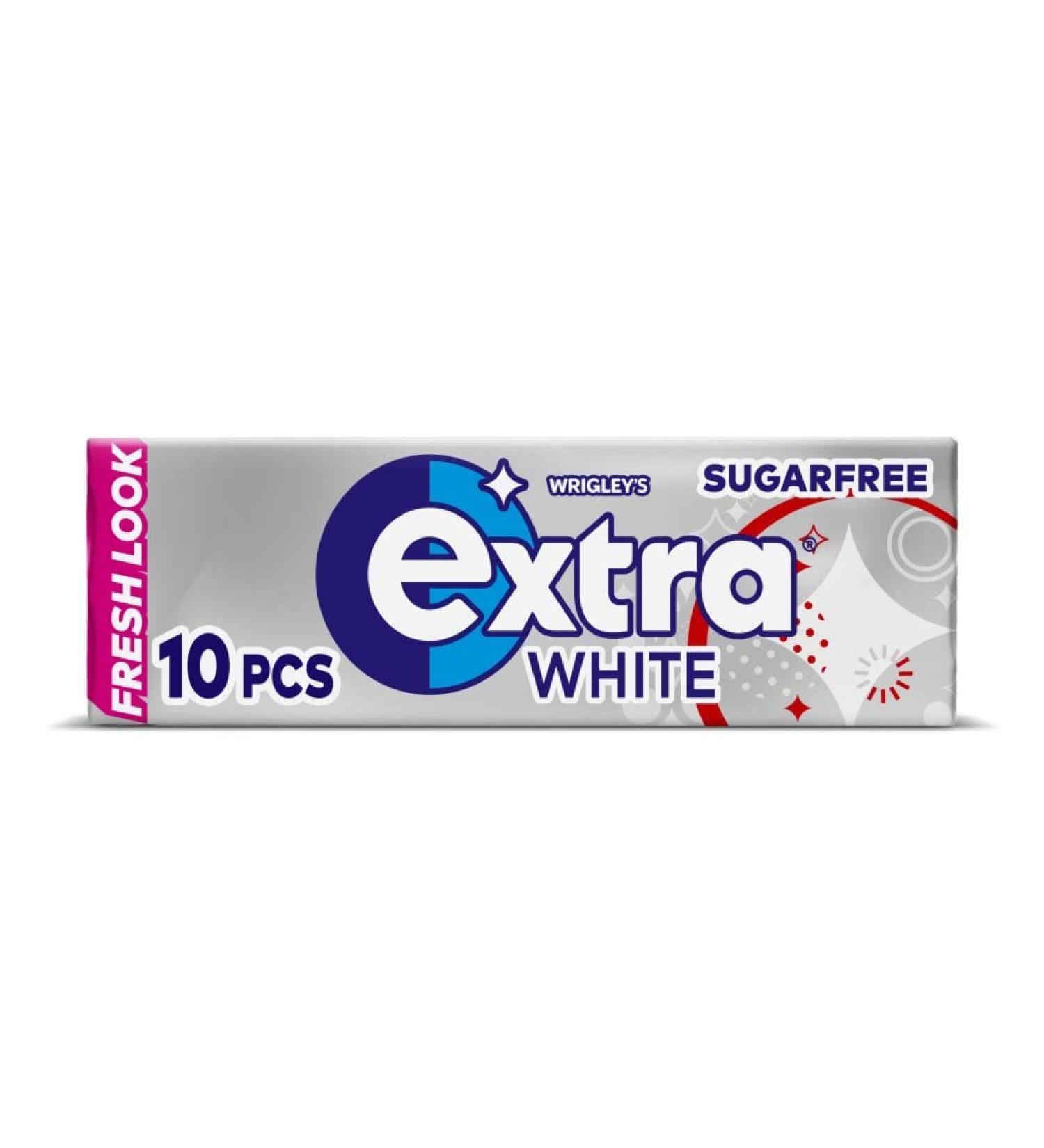 2 Full Packs of WRIGLEY'S EXTRA Chewing Gum (60 Single Packs) WhitE