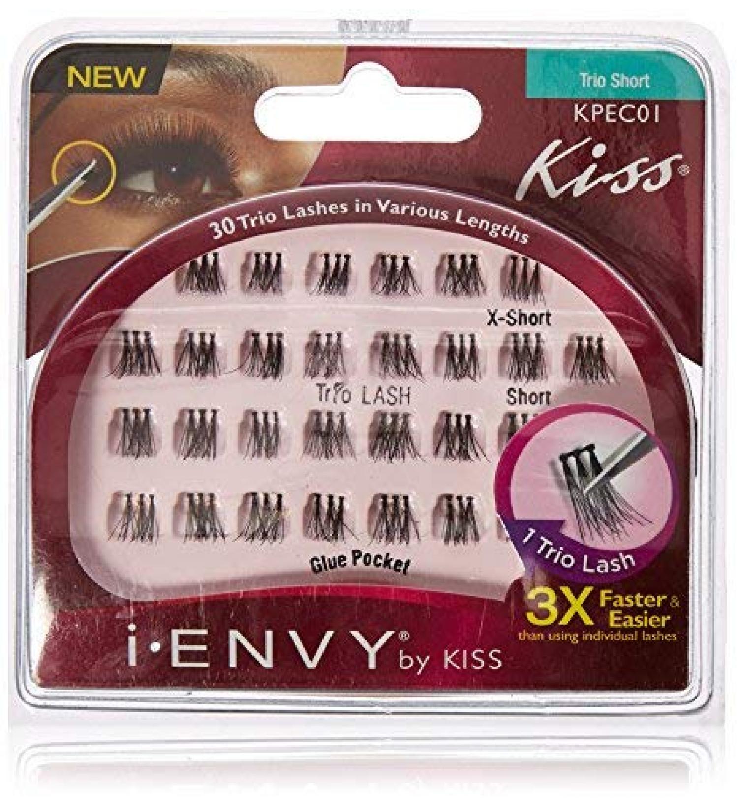 Kiss Envy Trio Short 30 Lashes - Premium Quality False Eyelashes - Buy Online on GoSupps.com