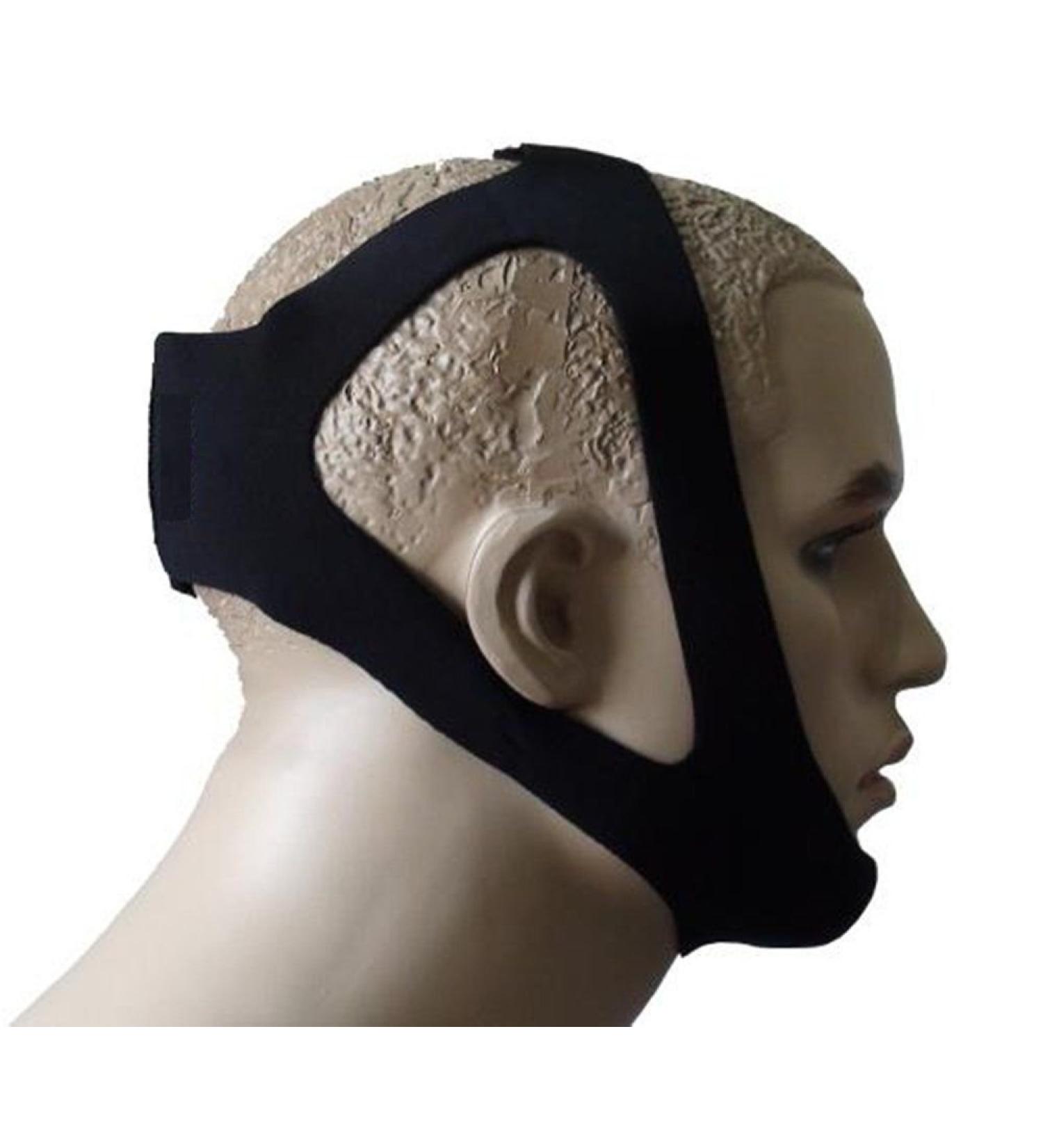 JERN Black Adjustable Anti Snoring Chin Strap - Stop Snoring Now! - Buy Online on GoSupps.com