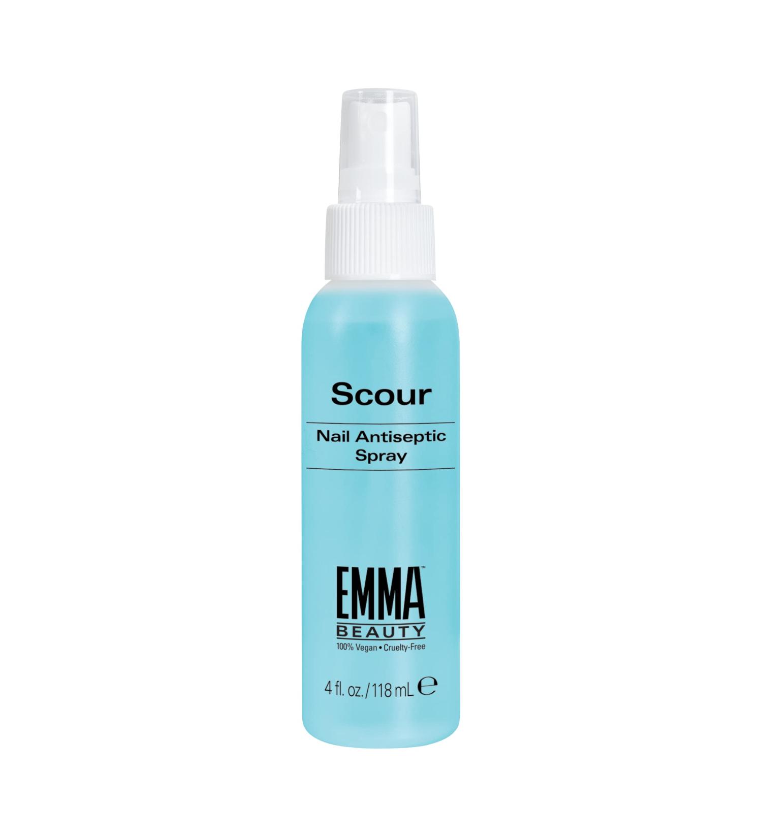 EMMA Beauty Scour Nail Antiseptic Cleanser - 12+ Free Formula, Vegan & Cruelty-Free - 4 oz - Buy Online on GoSupps.com