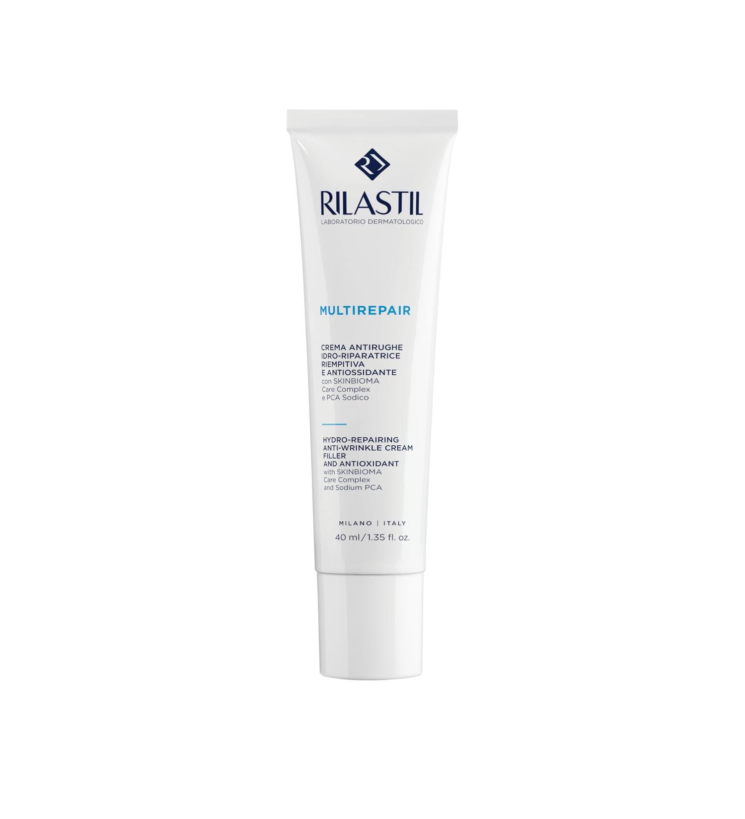 Rilastil Multirepair Anti-Wrinkle and Antioxidant Face Cream Moisturizing Hydrating and Elasticizing for Dry Hair Pack of 40 ml - Buy Online on GoSupps.com