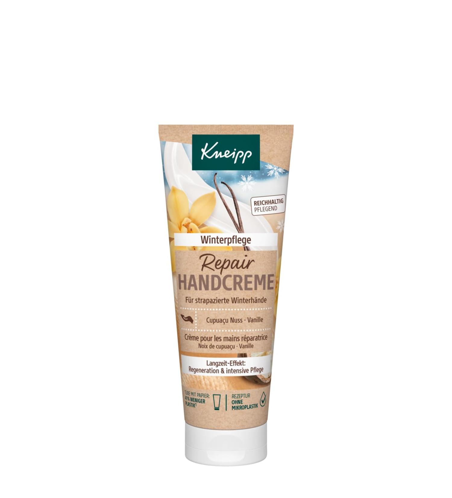 Kneipp Repair Hand Cream - Winter Care for Dry Hands with Saffron Chestnut & Shea Butter | 75ml - Regenerate & Protect - Buy Online on GoSupps.com