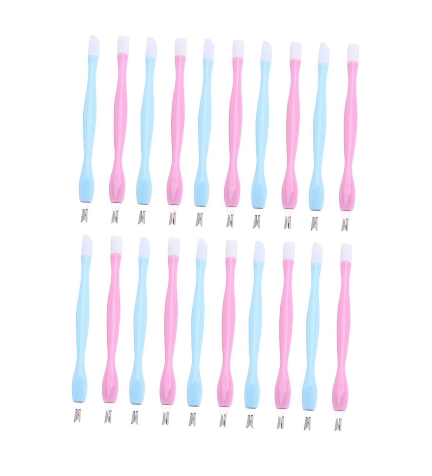 FRCOLOR 2pcs Manicure Tools Nail Tools Nail Cuticle Pusher Cleaning Stick Dual Purpose Push Hands - Buy Online on GoSupps.com