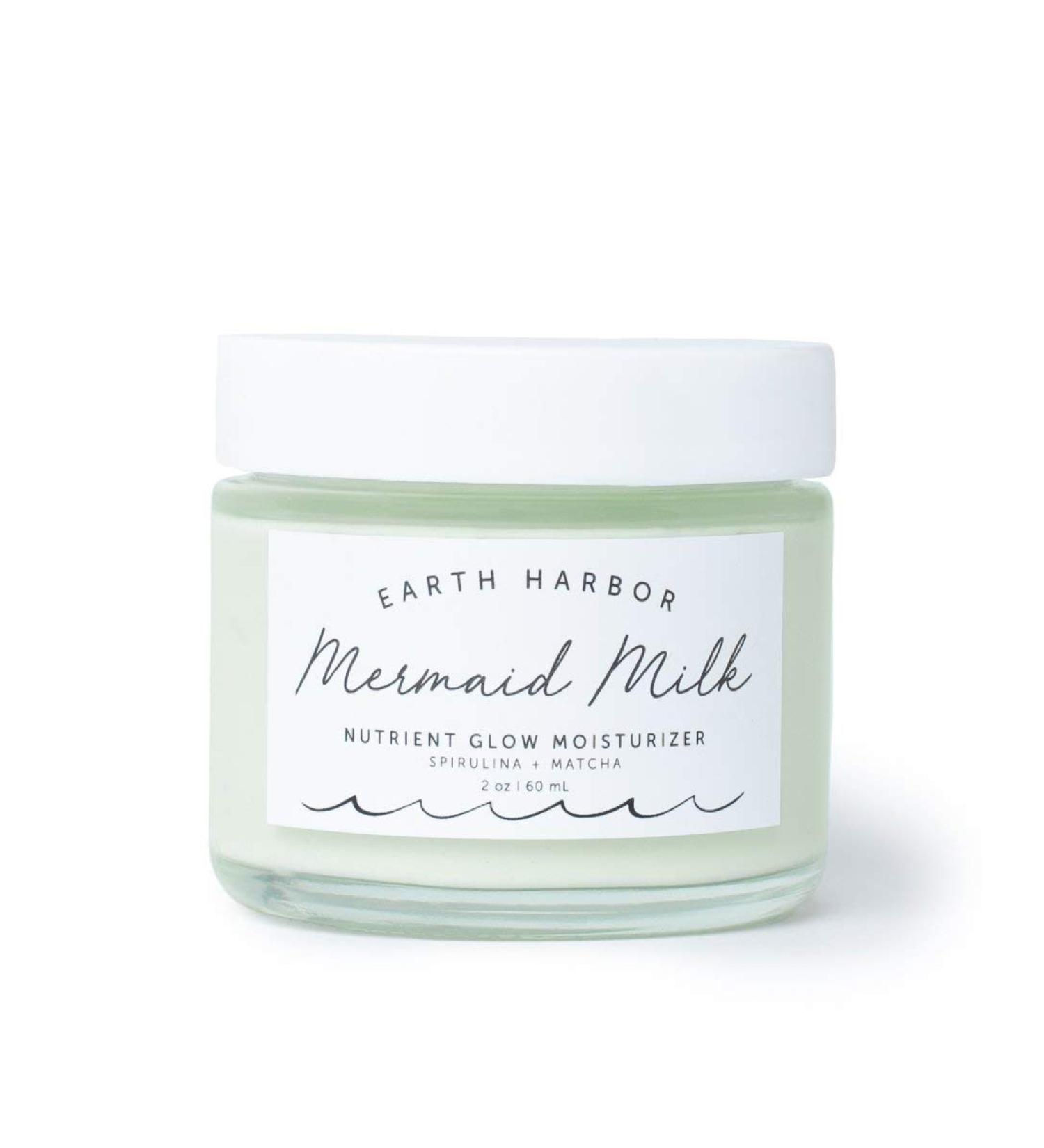 Earth Harbor Mermaid Milk Nutrient Glow Moisturizer - Lightweight Botanical Hydration with Matcha and Spirulina | Non-GMO + Plant-Based - Buy Online on GoSupps.com