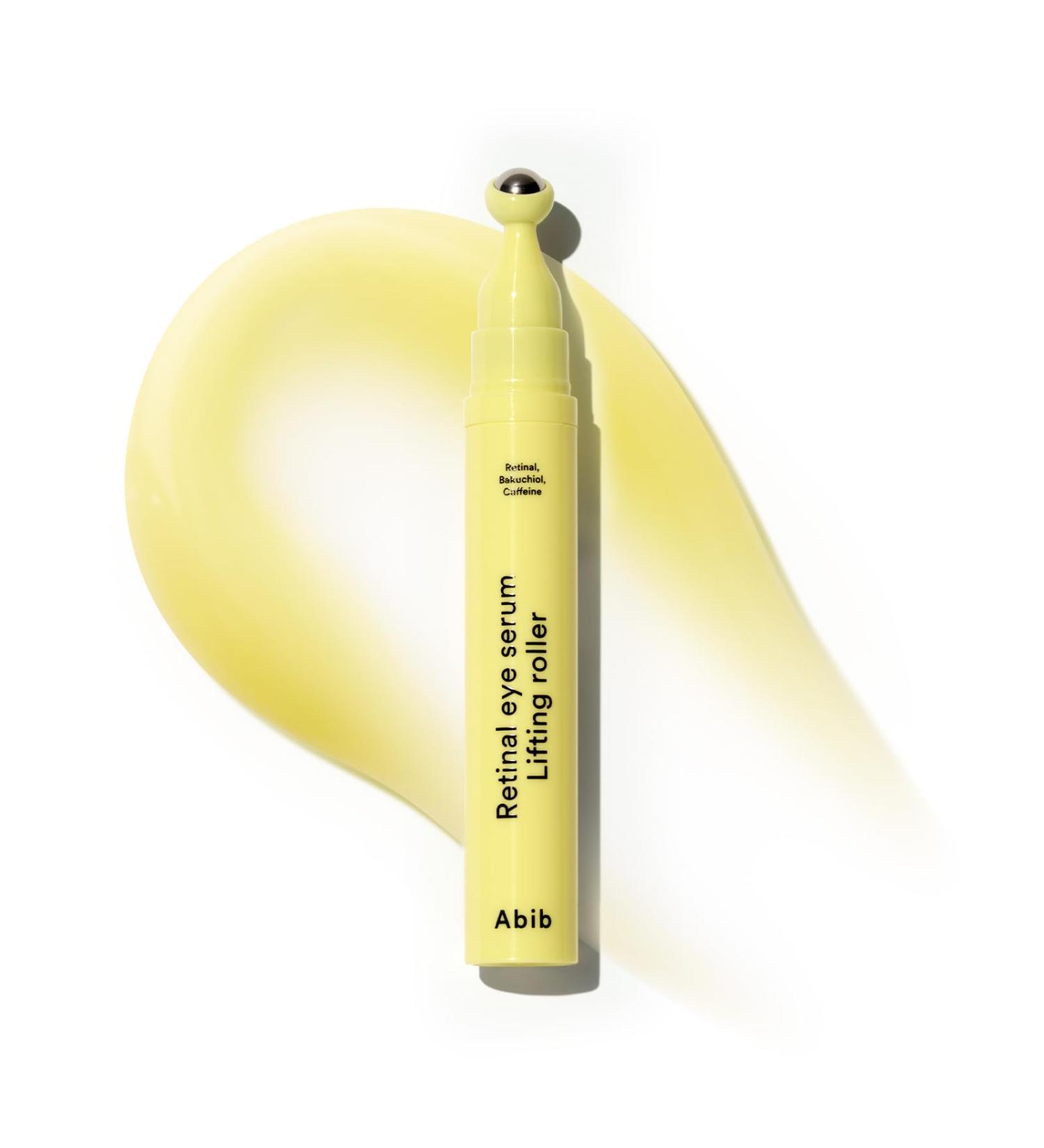 Abib Retinal Eye Serum Lifting Roller 0.5 Fl Oz 15ml | Anti-Aging Eye Applicator for Wrinkles Puffiness Dark Circles with Caffeine & Bakuchiol for Under Eyes | Travel Size Skincare Essential - Buy Online on GoSupps.com