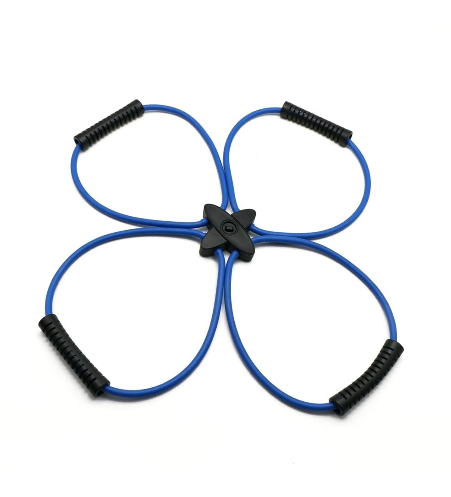 tesrgre Pilates Reformer Resistance Band Kit Home Fitness Equipment for Total Body Workout - Helps Target Muscles Tone Blue - Buy Online on GoSupps.com