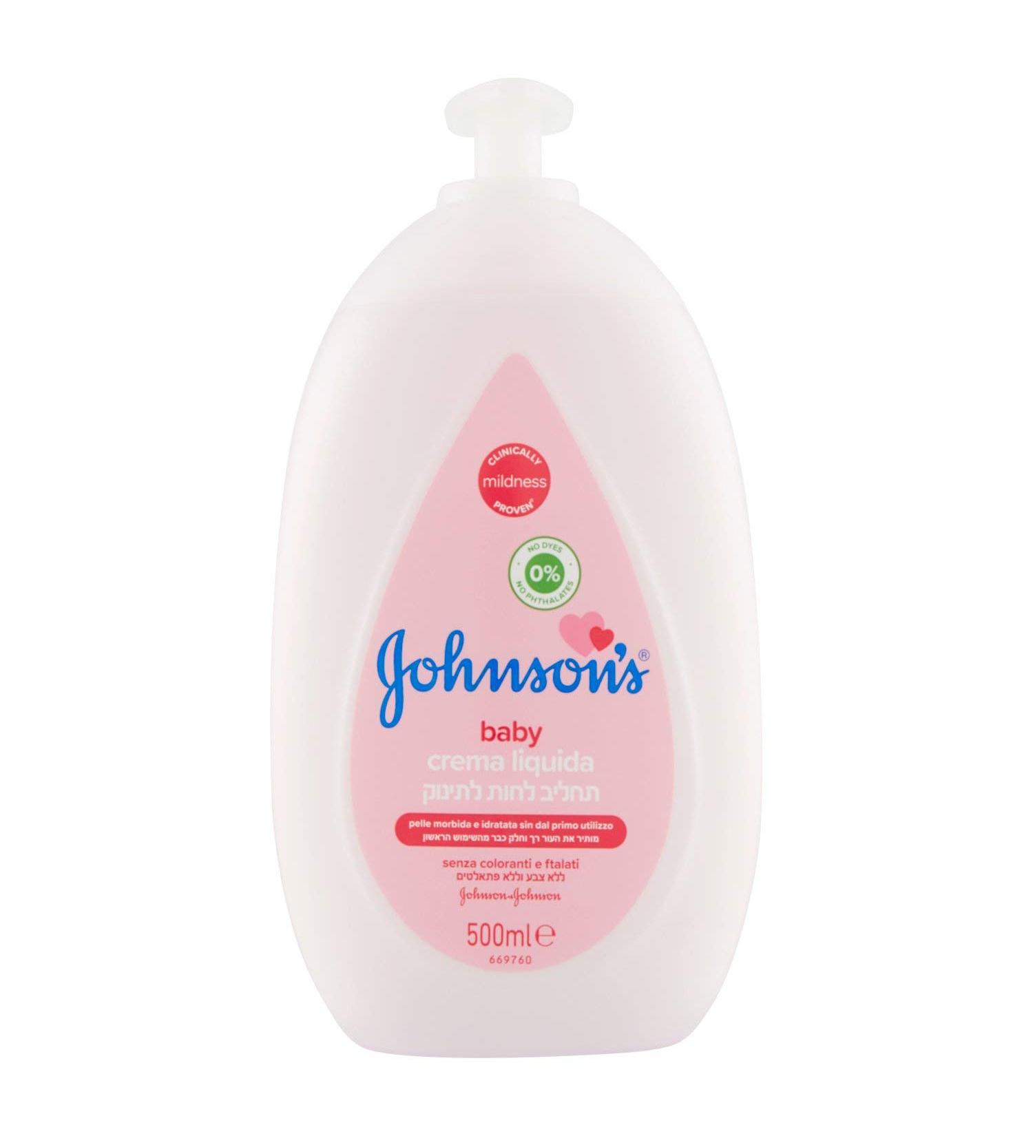 Johnson's Baby Crema Liquida Neonati 500 ml - Buy Online on GoSupps.com