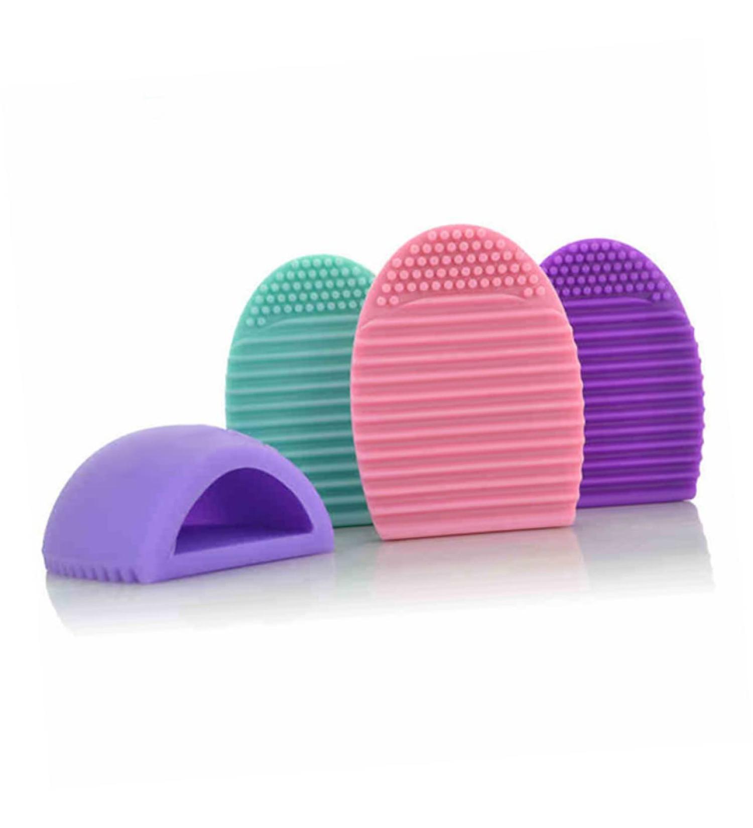 FRCOLOR Silicone Makeup Brush Cleaner Pad - Efficient Cleaning Mat for Makeup Brushes - Medium Green - Buy Online on GoSupps.com