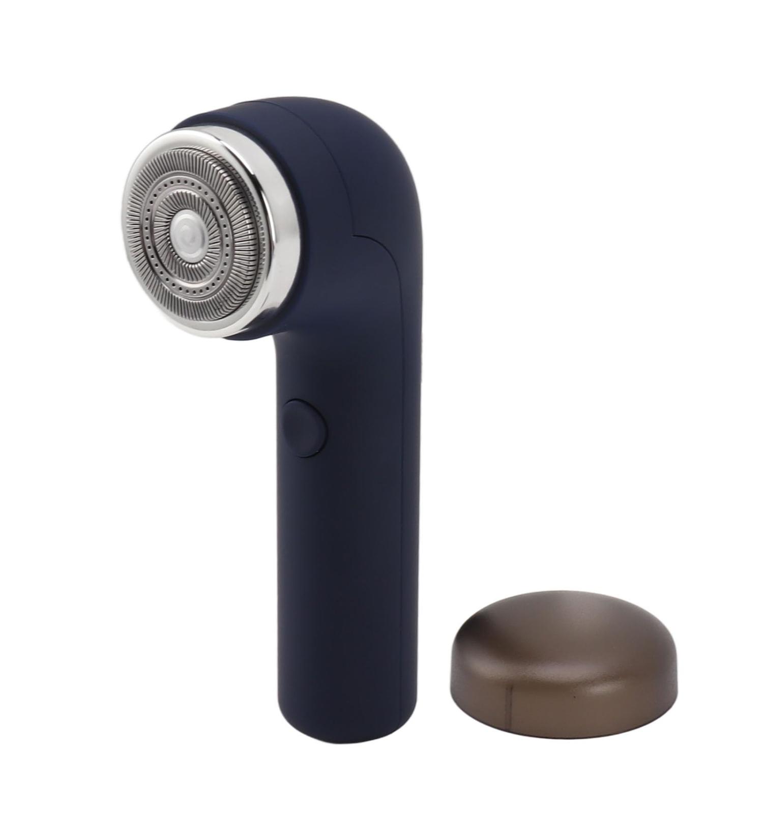 Mini Electric Beard Trimmer High Speed Wet Dry Dual Use Trendy Minimalist Portable Electric Mini Facial Hair Remover for Travel for Home (Blue) - Buy Online on GoSupps.com