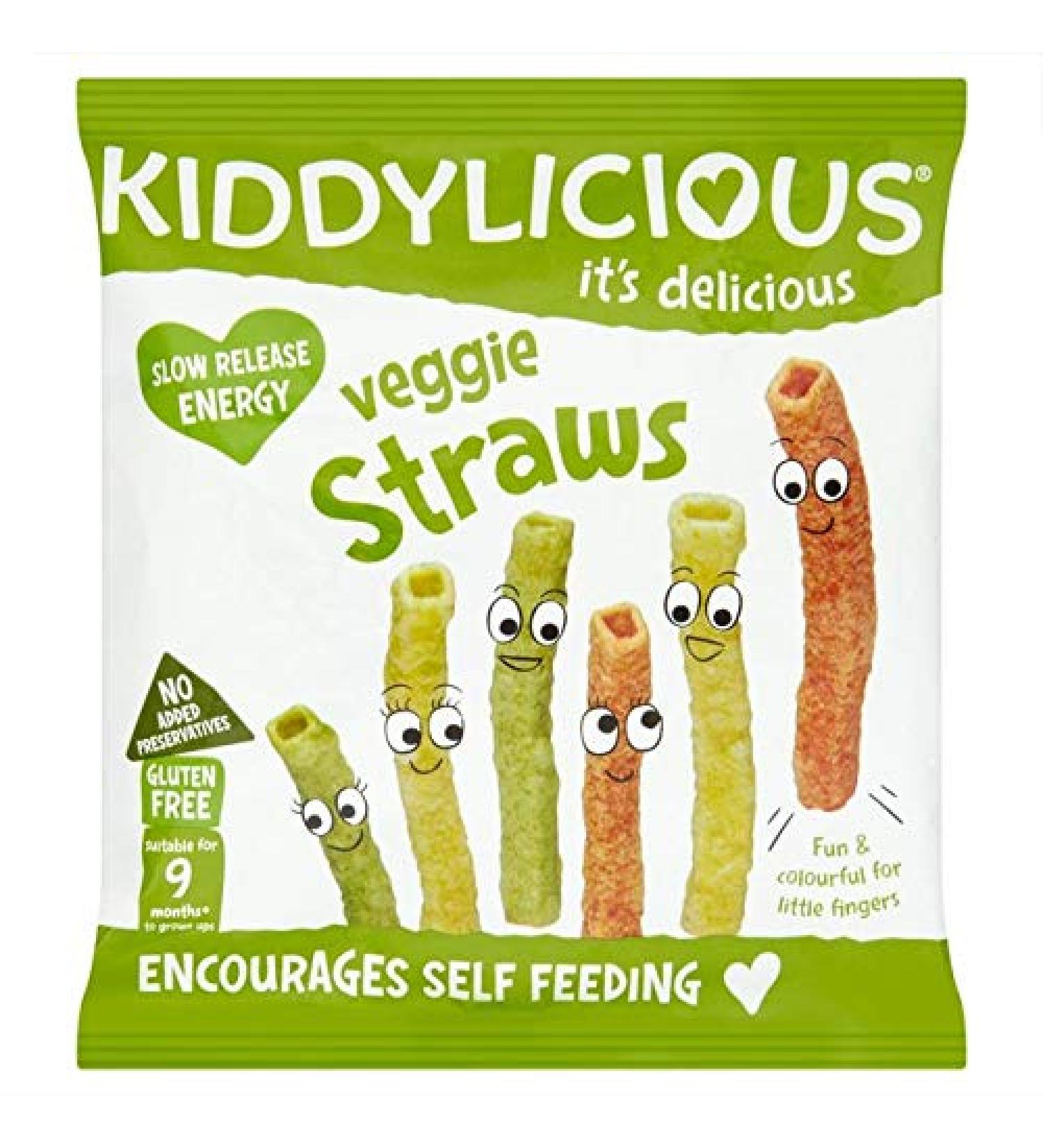 Kiddylicious Veggie Straws 12g - Pack of 4