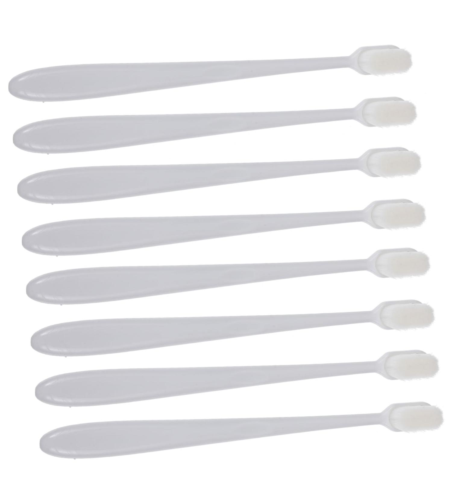 Plafope Soft Toothbrush Set - 8 Long Handle Brushes for Daily Gum Care & Oral Hygiene - Buy Online on GoSupps.com
