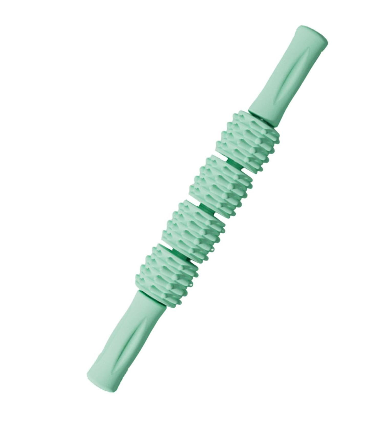 Massage Roller - Ergonomic Body Massage Stick for Muscle Recovery Yoga & Fitness - Green - Buy Online on GoSupps.com
