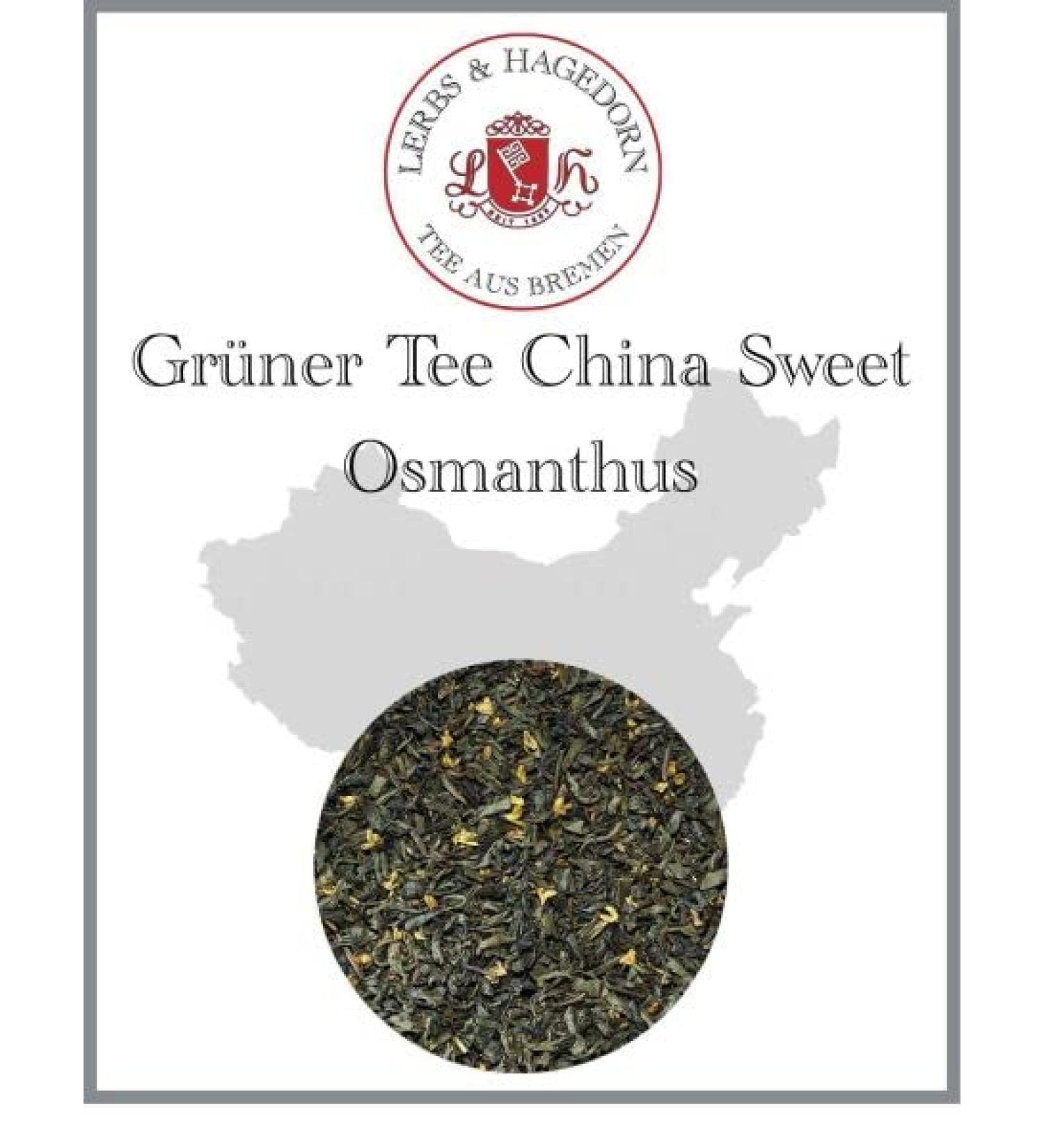  Lerbs & Hagedorn Lerbs & Hagedorn China Sweet Osmanthus Green Tea | Lightly Fruity Fragrance 1kg (approx 81 Litres) Green Tea - Buy Online on GoSupps.com