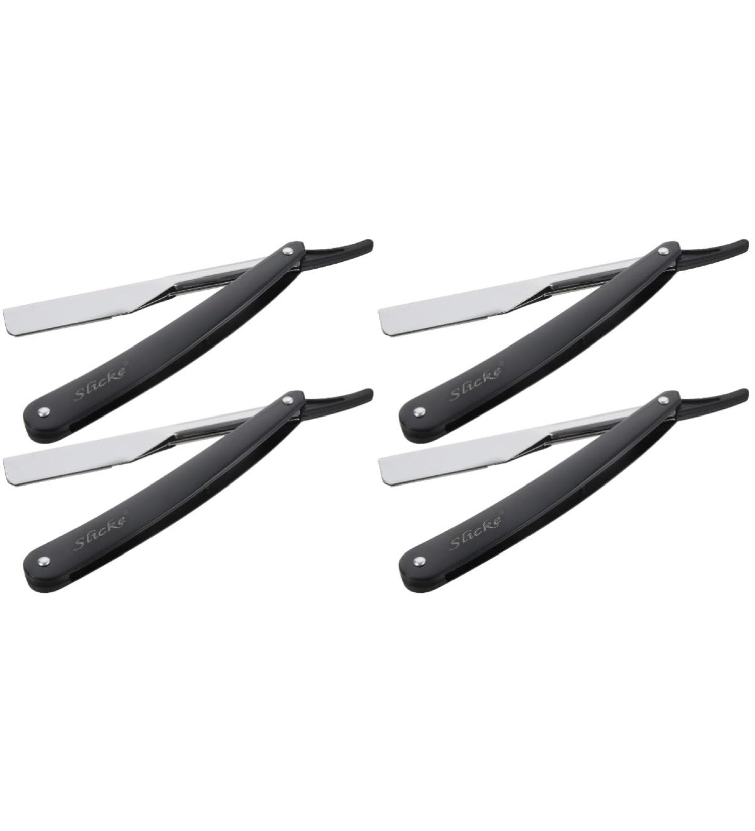 Minkissy 2-Pack Men's Razor Blades - Safe Body Razor for Barbers & Hairdressers - Black Razor Knife Holder - International Shipping Available - Buy Online on GoSupps.com