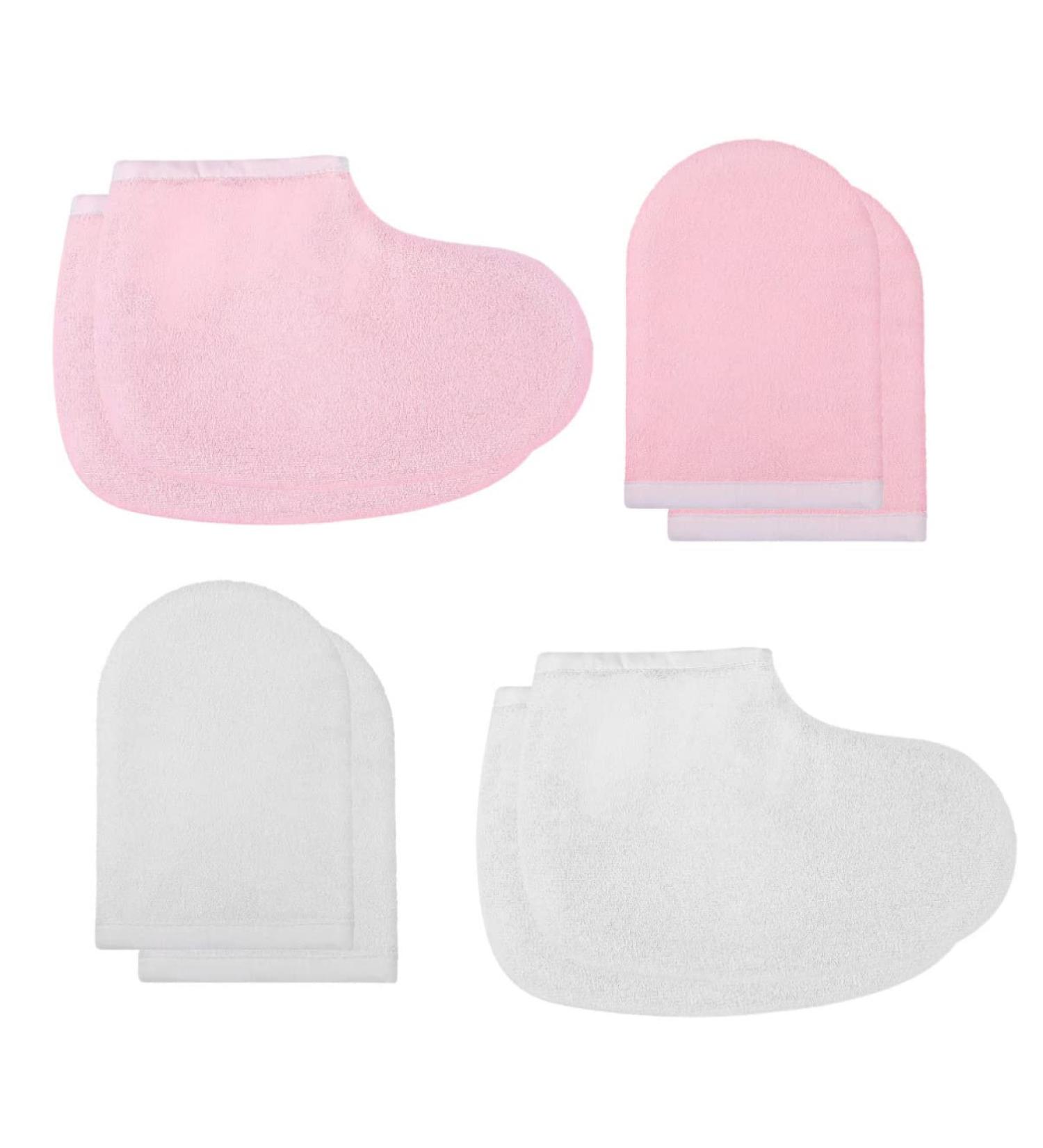 Beaupretty 4 Pairs Gloves for Wax Bath Mitt Glove Paraffin Wax Warmer for Hands and Feet Paraffin Wax Bath Mitts Cloth Gloves Booties Hand Gloves Mittens Insulation Cotton Thicken M As Shown - Buy Online on GoSupps.com