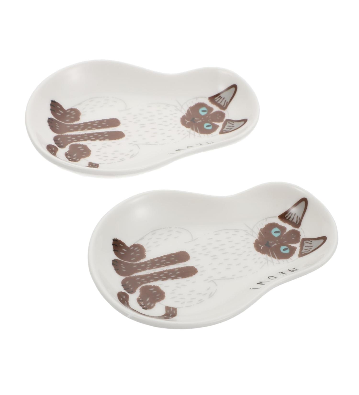 Milisten 2pcs Soy Sauce Dish Flatware Pinch Bowls for Spices Japanese Side Dish Cartoon Sauce Dish Sauce Cups Appetizer Plates Small Dishes Sauce Trays Ceramics Dipping Sauce Soy Sauce Bowl 10X8X2CM Brown - Buy Online on GoSupps.com