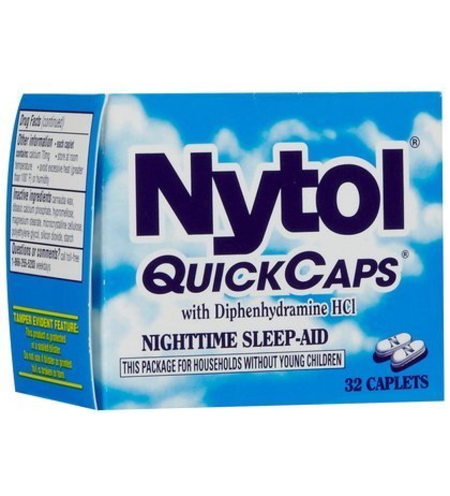 Nytol Sleep Aid Quick Caps-32 ct. (Quantity of 4)