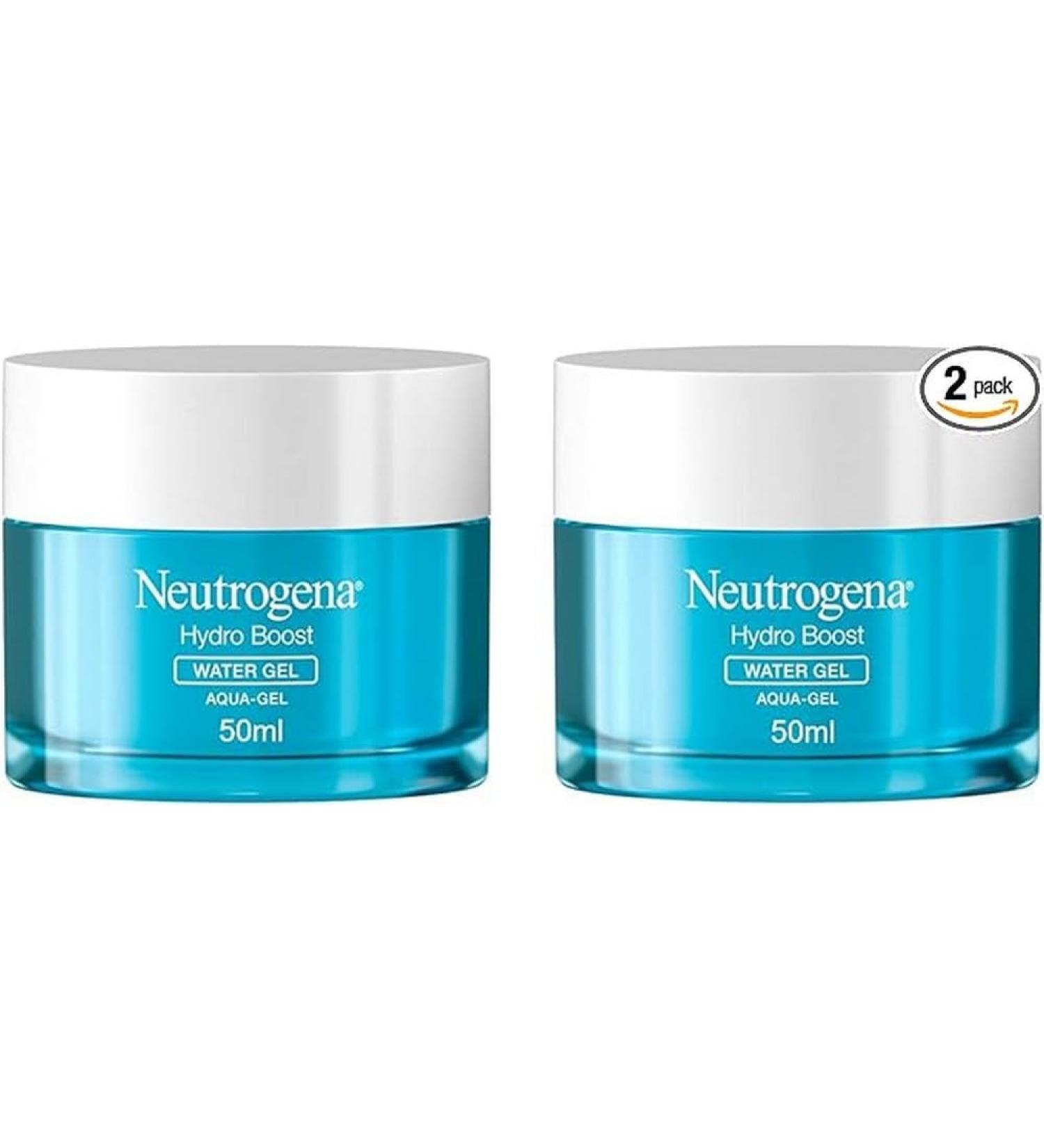Neutrogena Hydro Boost Aqua-Gel Hyaluronic Acid Moisturizing Face Cream Face Care 2 x 50 ml - Buy Online on GoSupps.com