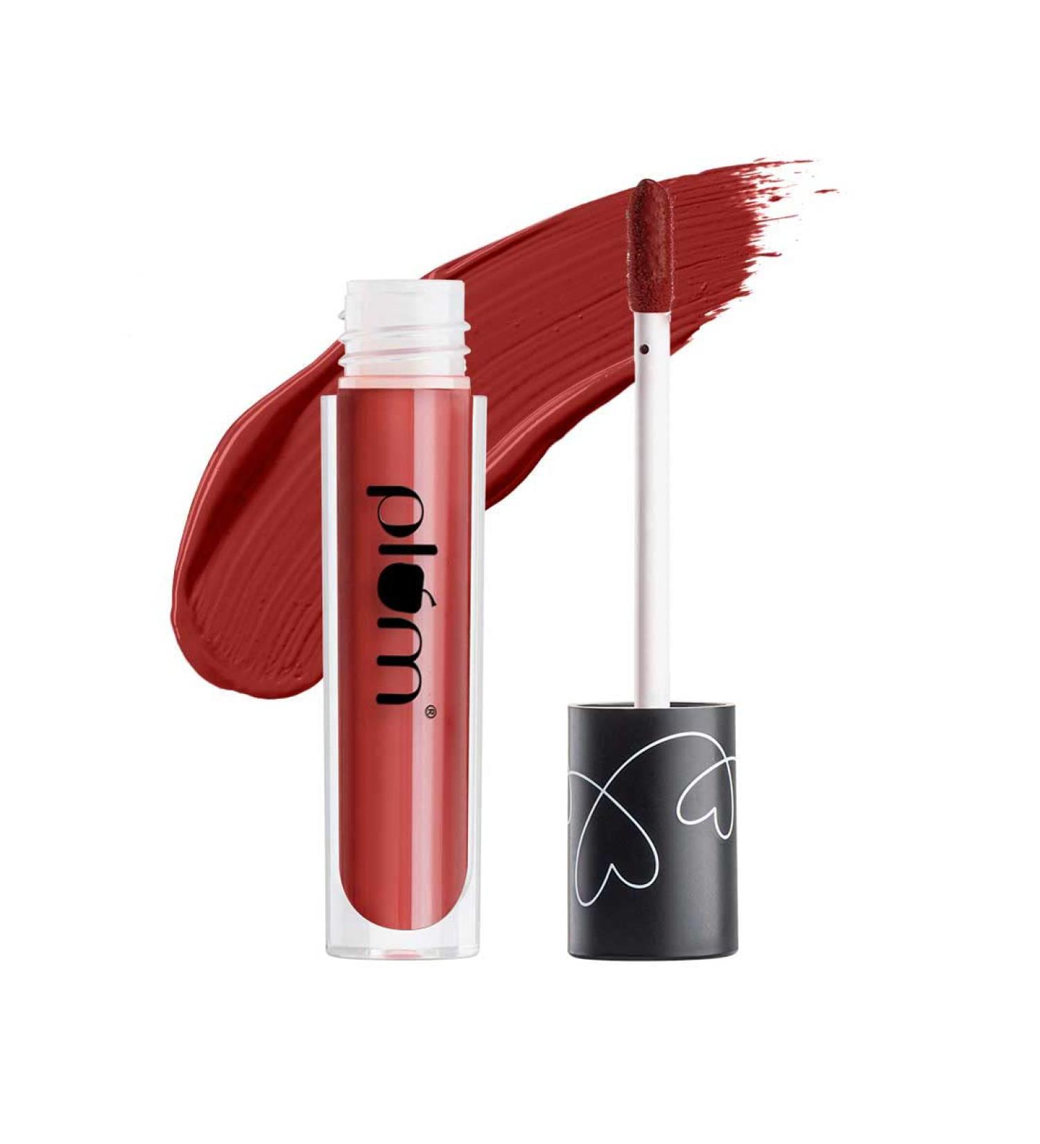 Plum Matte In Heaven Liquid Lipstick - Non-Drying Smudge-Proof 100% Vegan & Cruelty Free | Cocoa Mocha-130 - Shop Internationally - Buy Online on GoSupps.com
