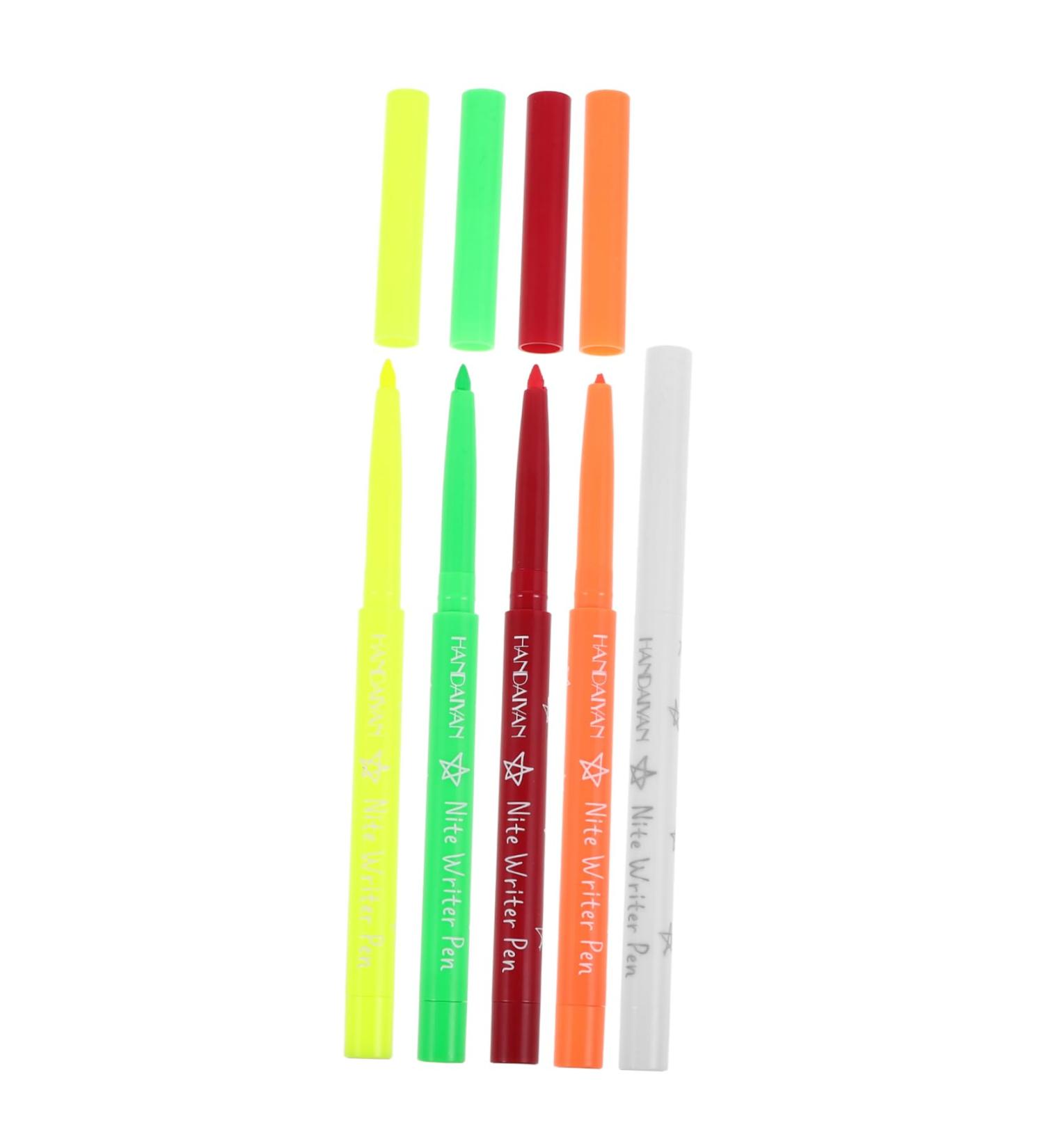 VINTORKY 5pcs Halloween Paint Pen Eyeliner Pen Fluorescence Eyeliner Make up Highlighter Eye Liner Plastic - Buy Online on GoSupps.com