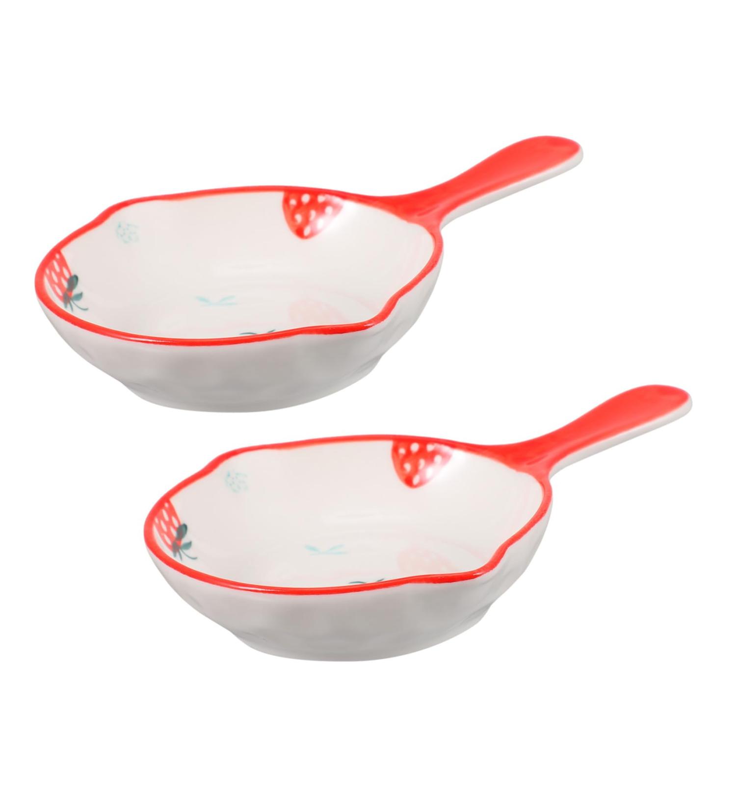 Ciieeo 2pcs Seasoning Dish Wasabi Dish Dipping Sauce Dish Japenese Snacks Flower Shape Sauce Dish Soy Dipping Bowl Dishes Dessert Japanese Snacks Ceramics Child Home Cooking Household 13.8X10X2.5CM As Shown - Buy Online on GoSupps.com