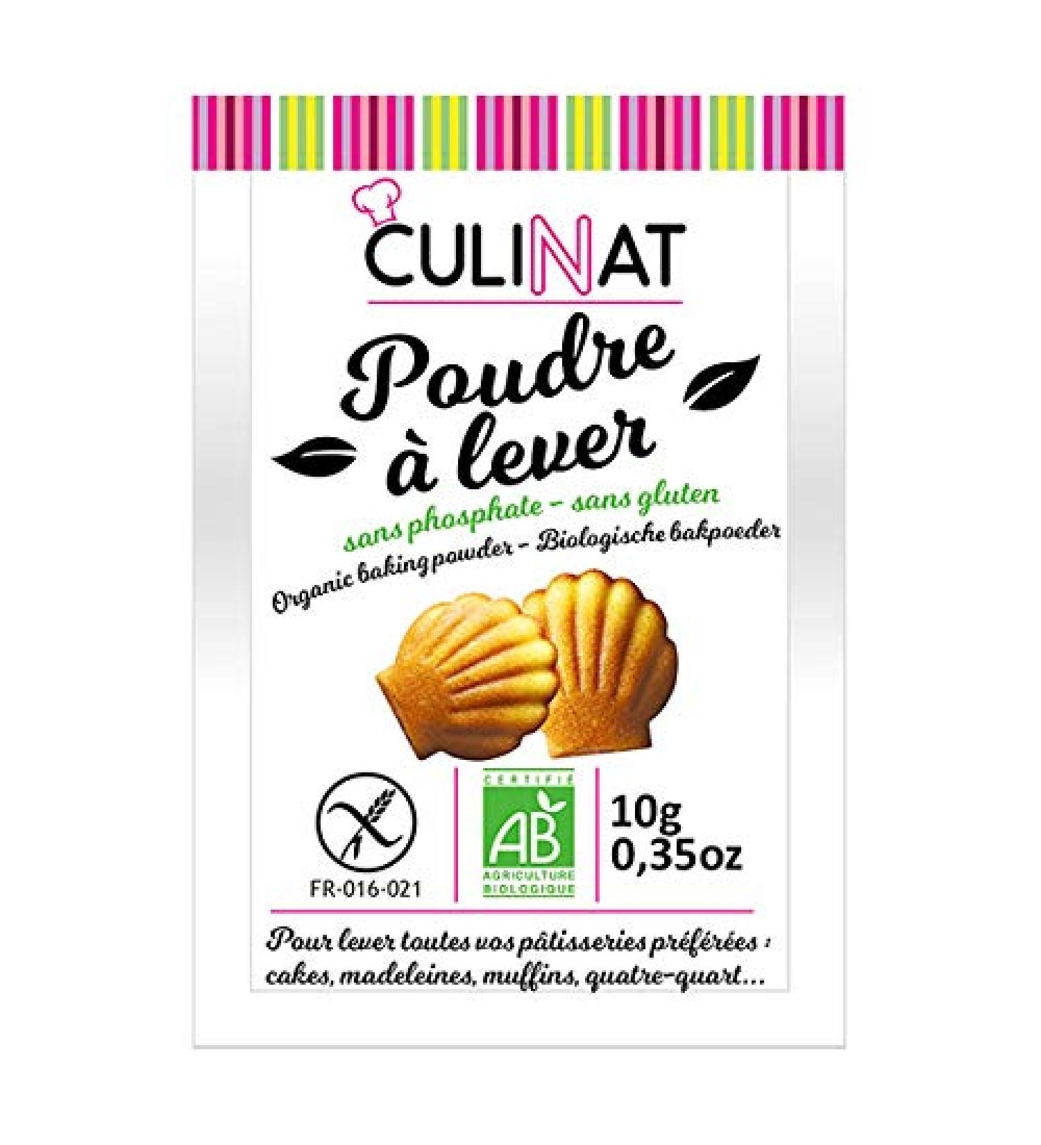 Culinat - Phosphate Free Gluten Free Baking Powder 8 x 10 g - Sold by Unit - Buy Online on GoSupps.com