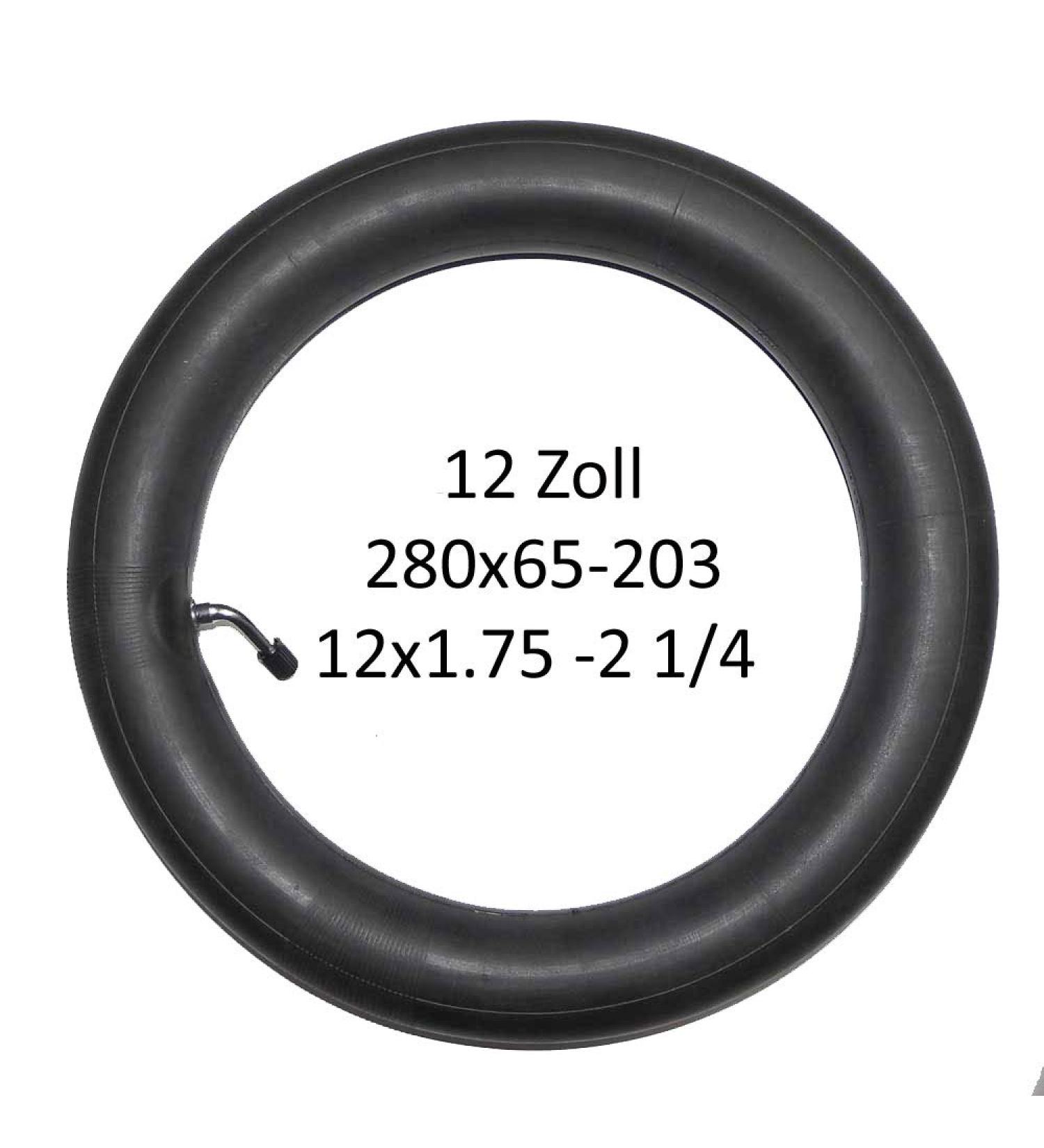 Bebetto stroller 12 inch tube - suitable for 280 x 65-203 with angle valve