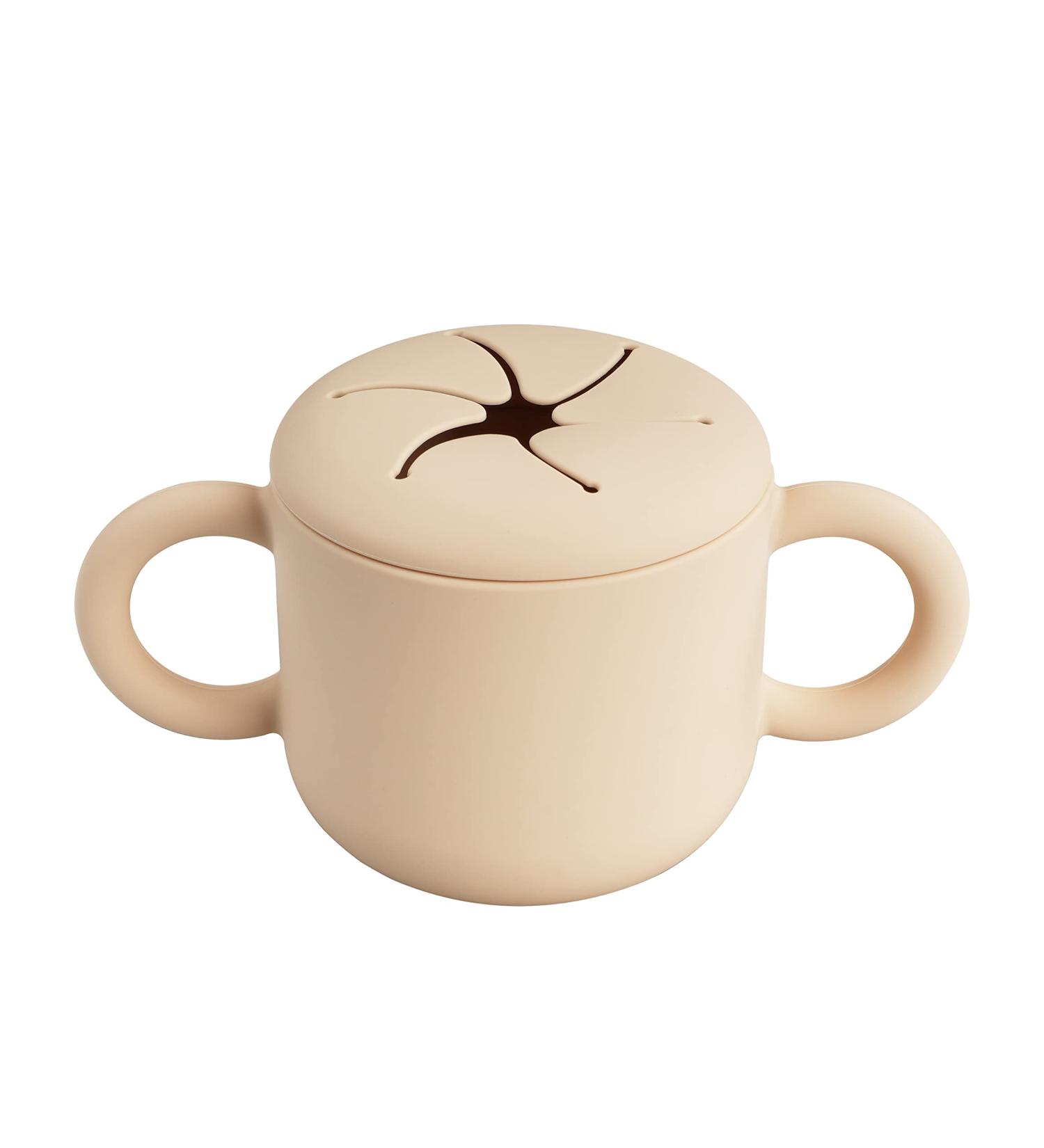 DF DUALFERV Toddler Snack Cups | Baby Snack Containers - Beige - Buy Online on GoSupps.com