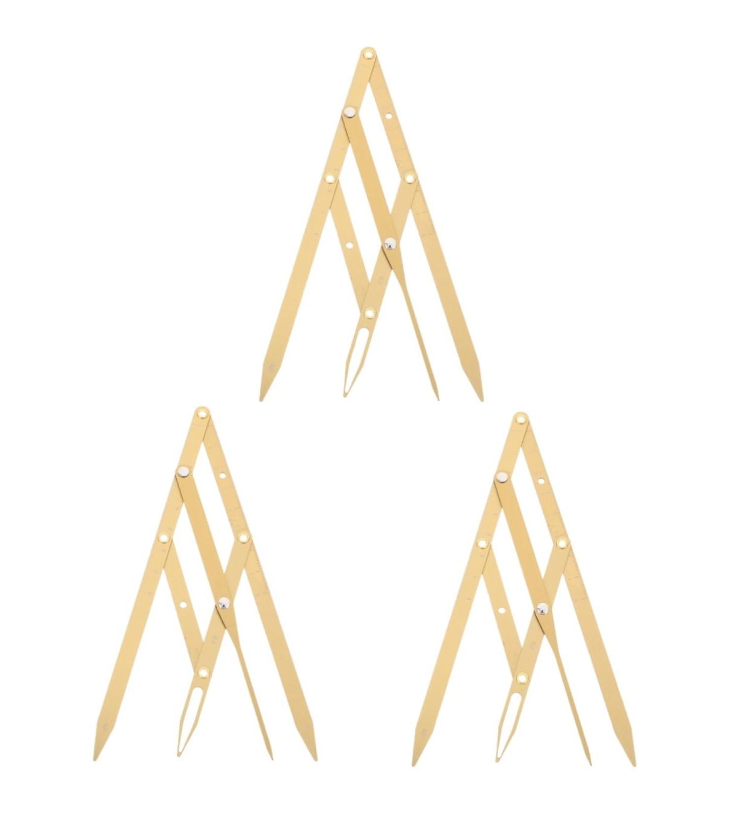 KALLORY 3 Pcs Second Generation Scale Metal Dies Printable Eyebrow Stencils Eyebrow Drawing Tool Make up 25x5x0.6cmx3pcs Goldenx3pcs - Buy Online on GoSupps.com