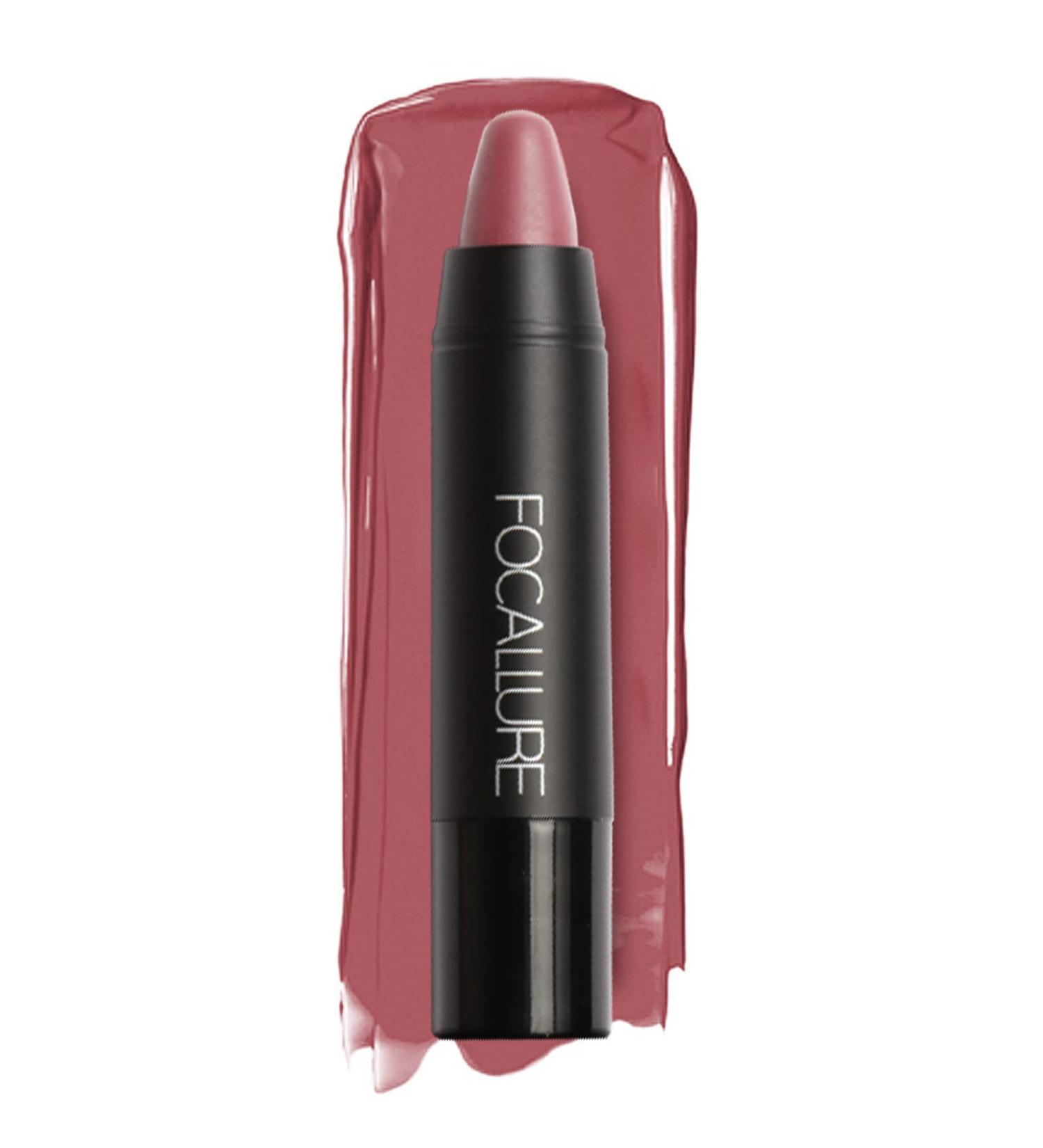 FOCALLURE Ultra Chic Matte Lipstick - Long Lasting, Waterproof Lip Crayon with Vitamin E - DARE YOU - Buy Online on GoSupps.com