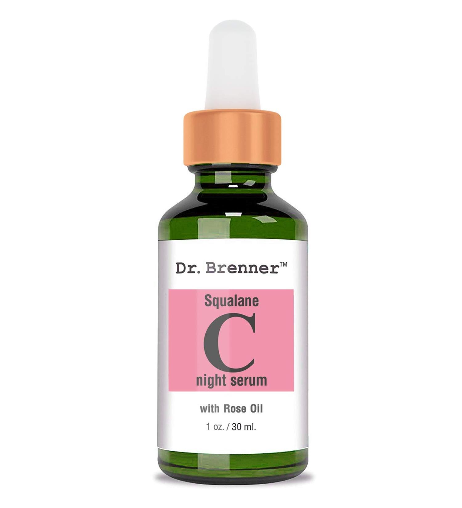 Dr. Brenner Vitamin C Serum Night Oil with Squalane & Rose Oil - 1 oz for Firm & Glowing Skin - Buy Online on GoSupps.com