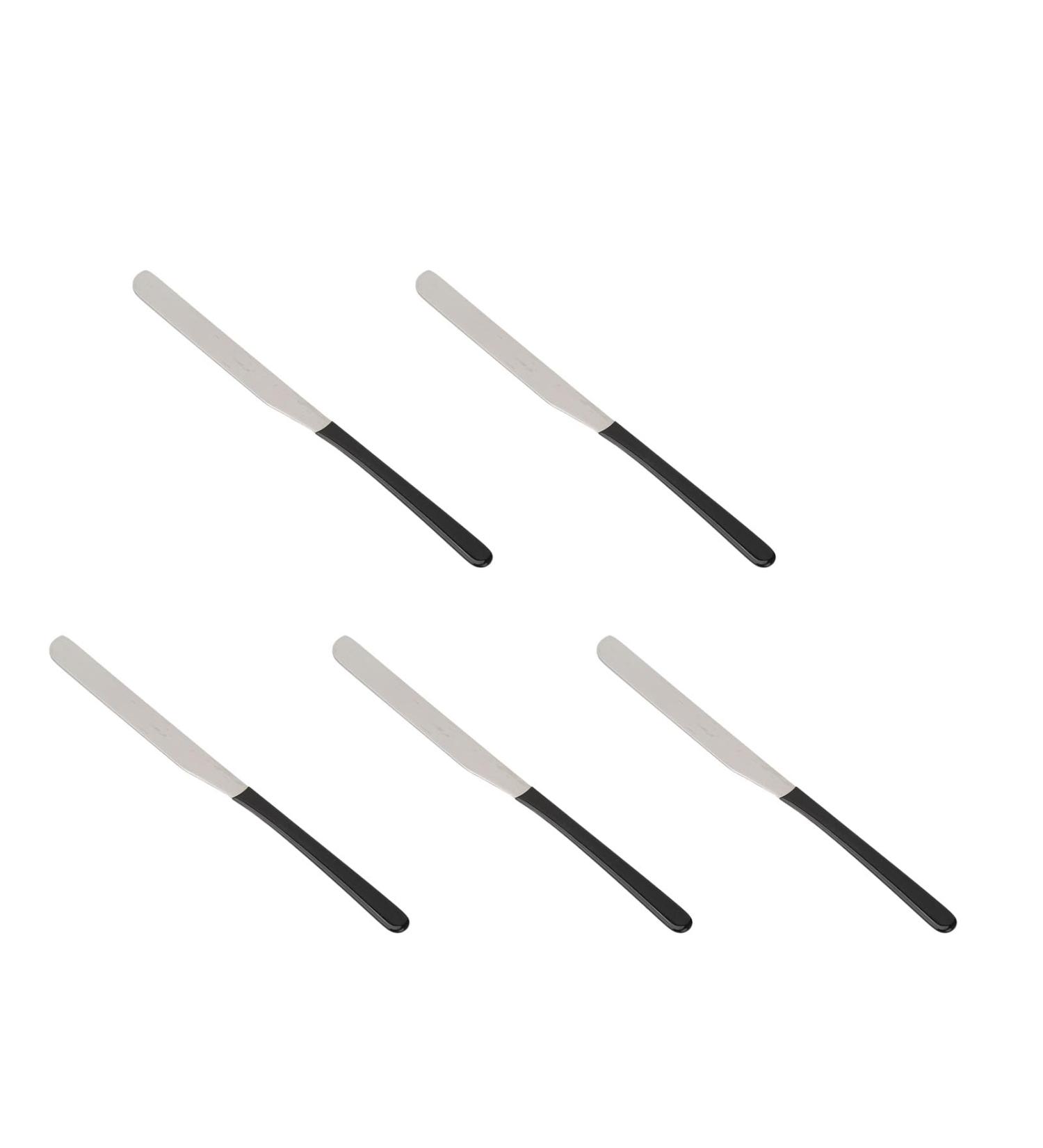 5pcs Stainless Steel Makeup Spatulas - Professional Cosmetic Mixing Scrapers for Home & Salon Use - Buy Online on GoSupps.com
