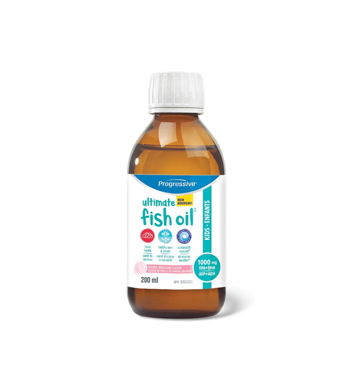 Progressive Omegessential for Kids - Natural Bubble Gum Flavour 200 milliliter Natural Bubble Gum - Buy Online on GoSupps.com