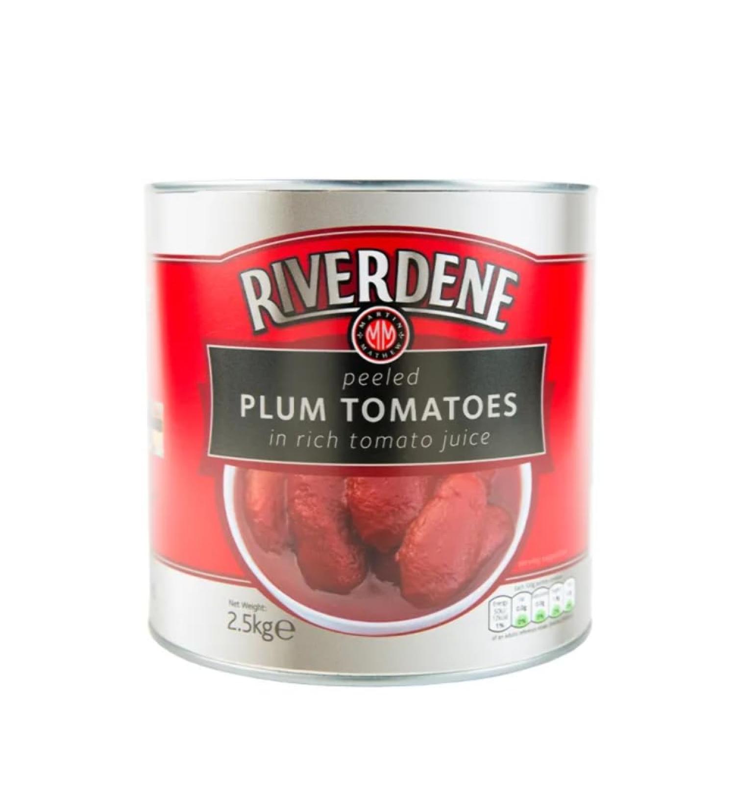 Riverdene Peeled Plum Tomatoes-6x2.55kg-Food
