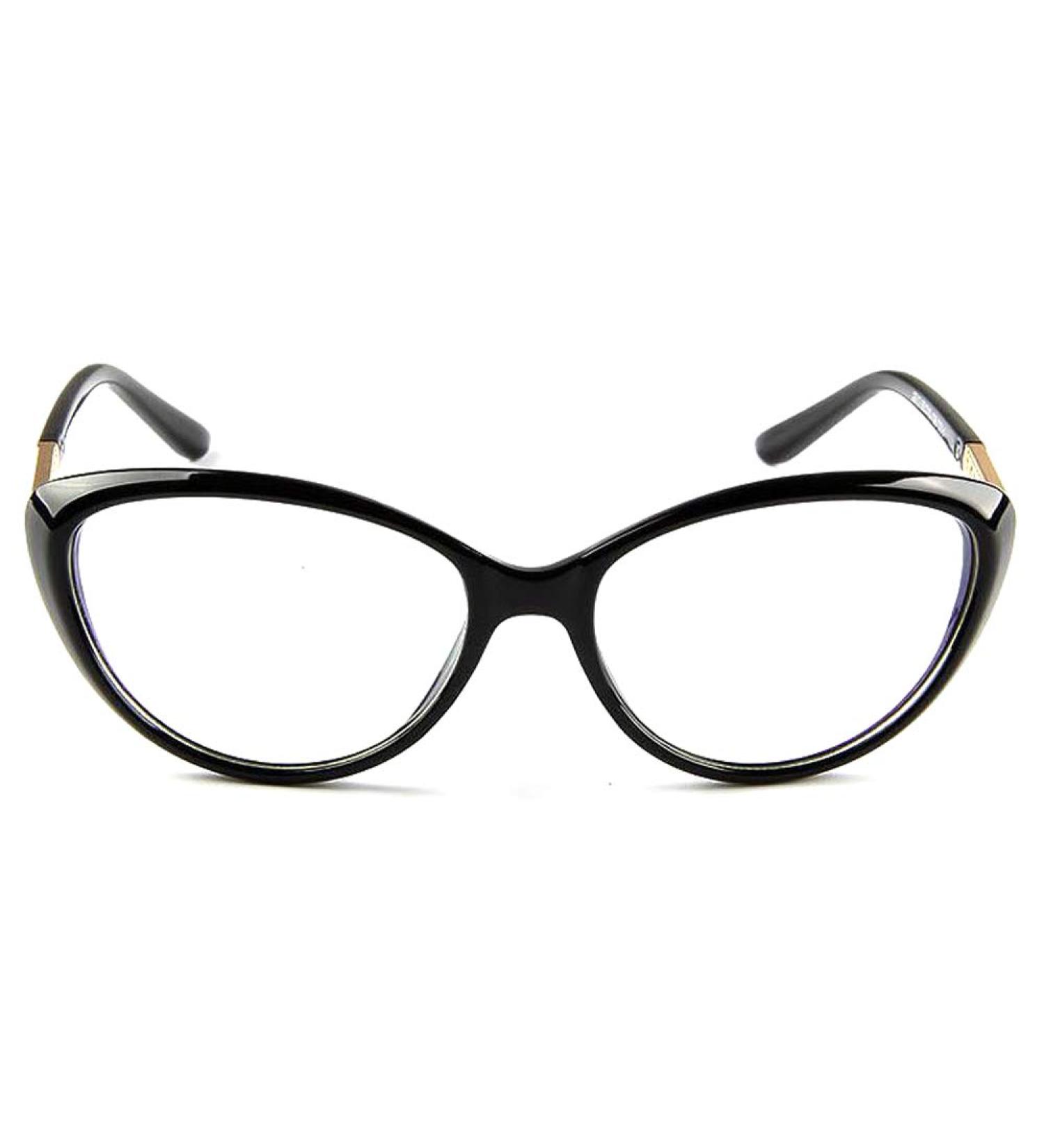 Blue Light Blocking Cat Eye Glasses - Anti-Fatigue Computer Glasses (Black Matte Clear) | International Shipping Available - Buy Online on GoSupps.com