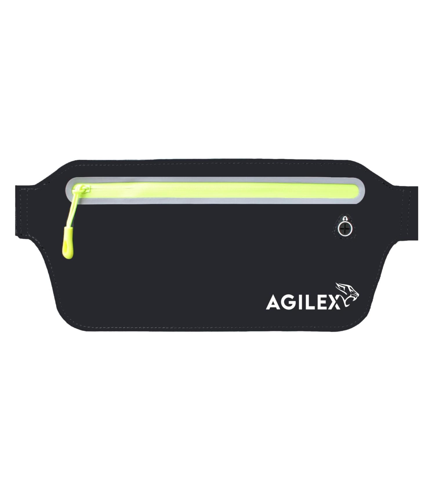 Agilex Passport Running Bag & Sports Belt for All Smartphones - Black/Neon | Jogging Fitness & Travel Accessory - Buy Online on GoSupps.com