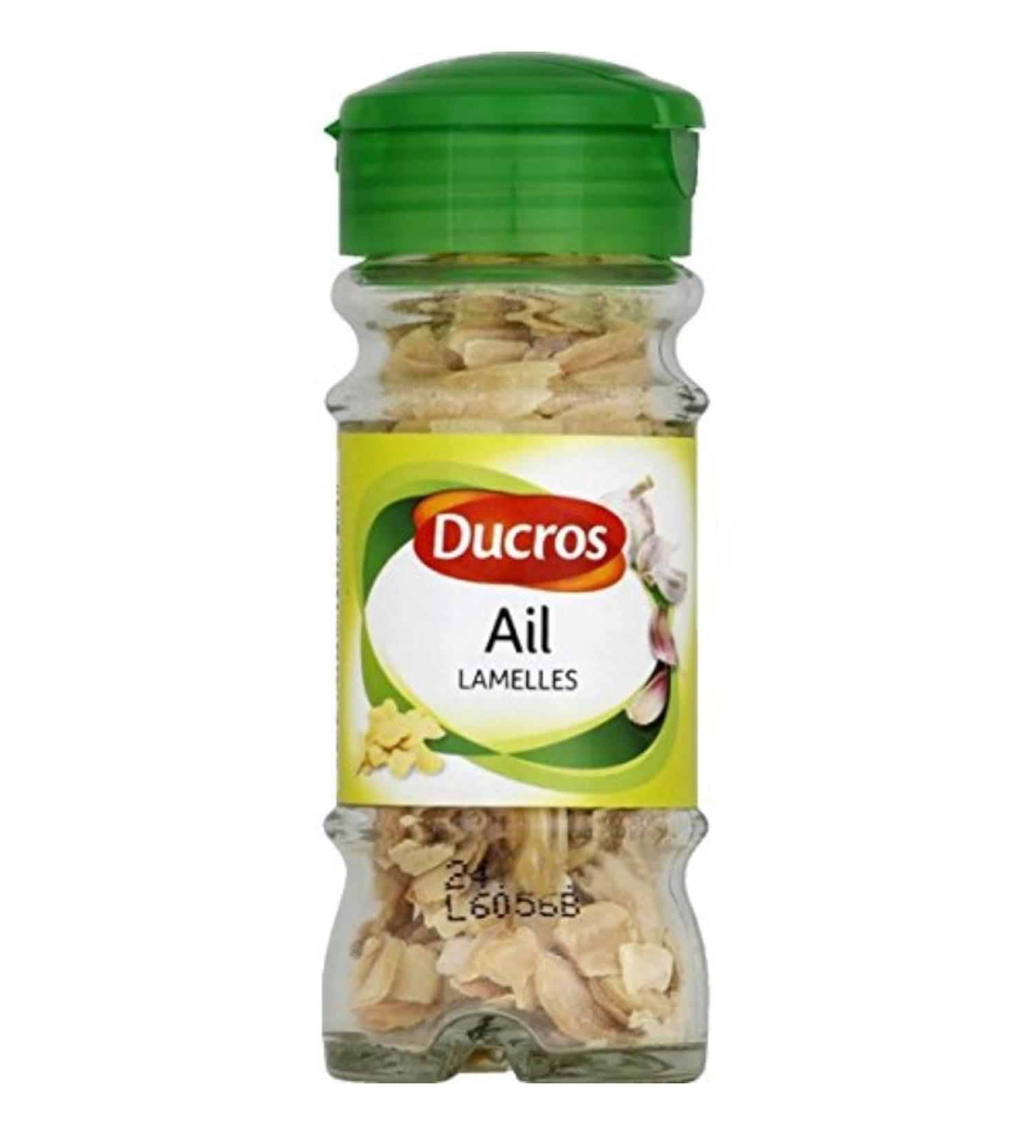 Ducros Garlic Lamelles - The bottle of 20 g