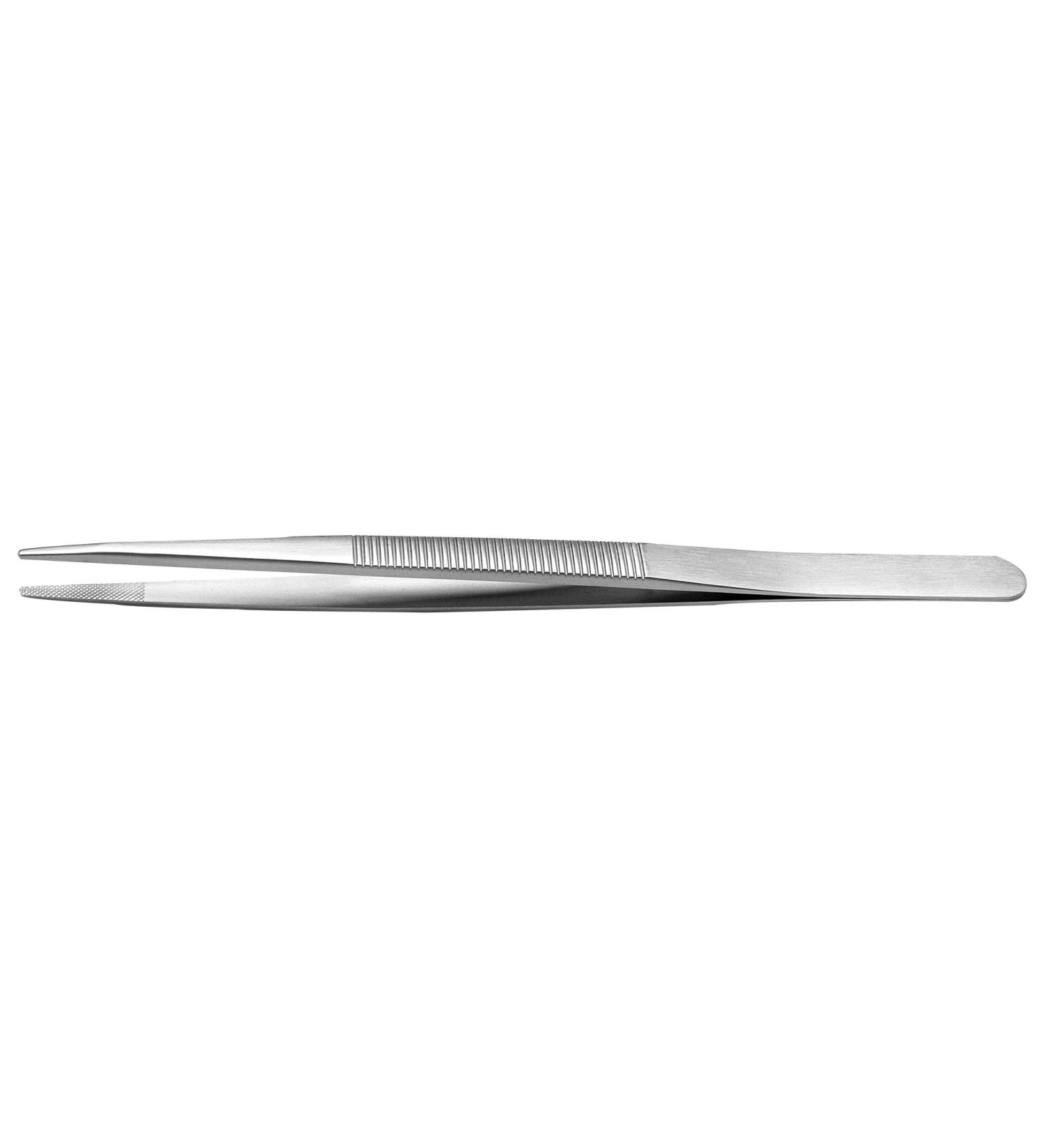 Tweezers straight/round 160 mm tweezers and replacement tips 1 piece | 121.SA