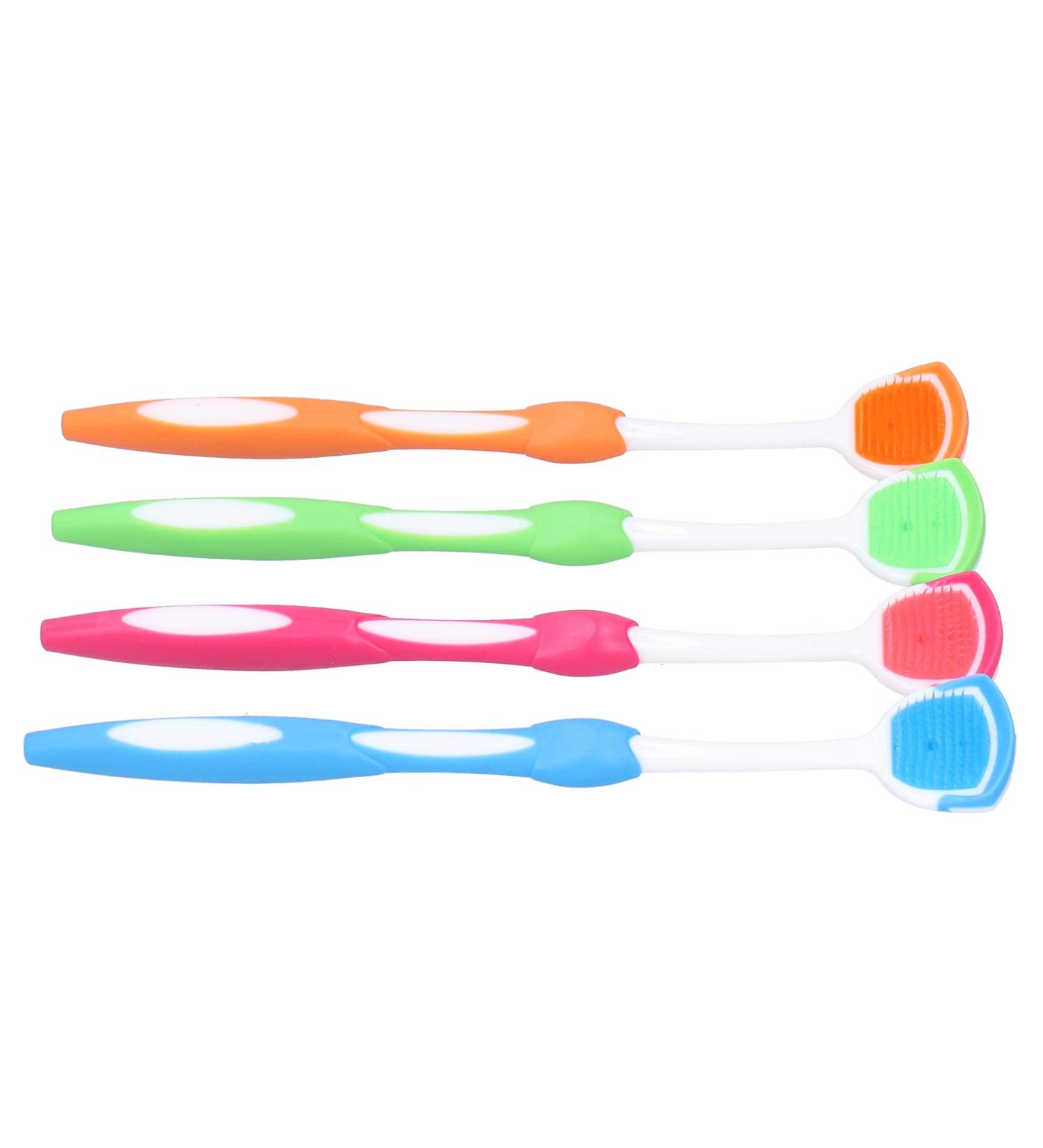 Syrisora Portable Plastic Tongue Scraper - Freshens Breath Travel-Friendly Oral Care Brush - Buy Online on GoSupps.com