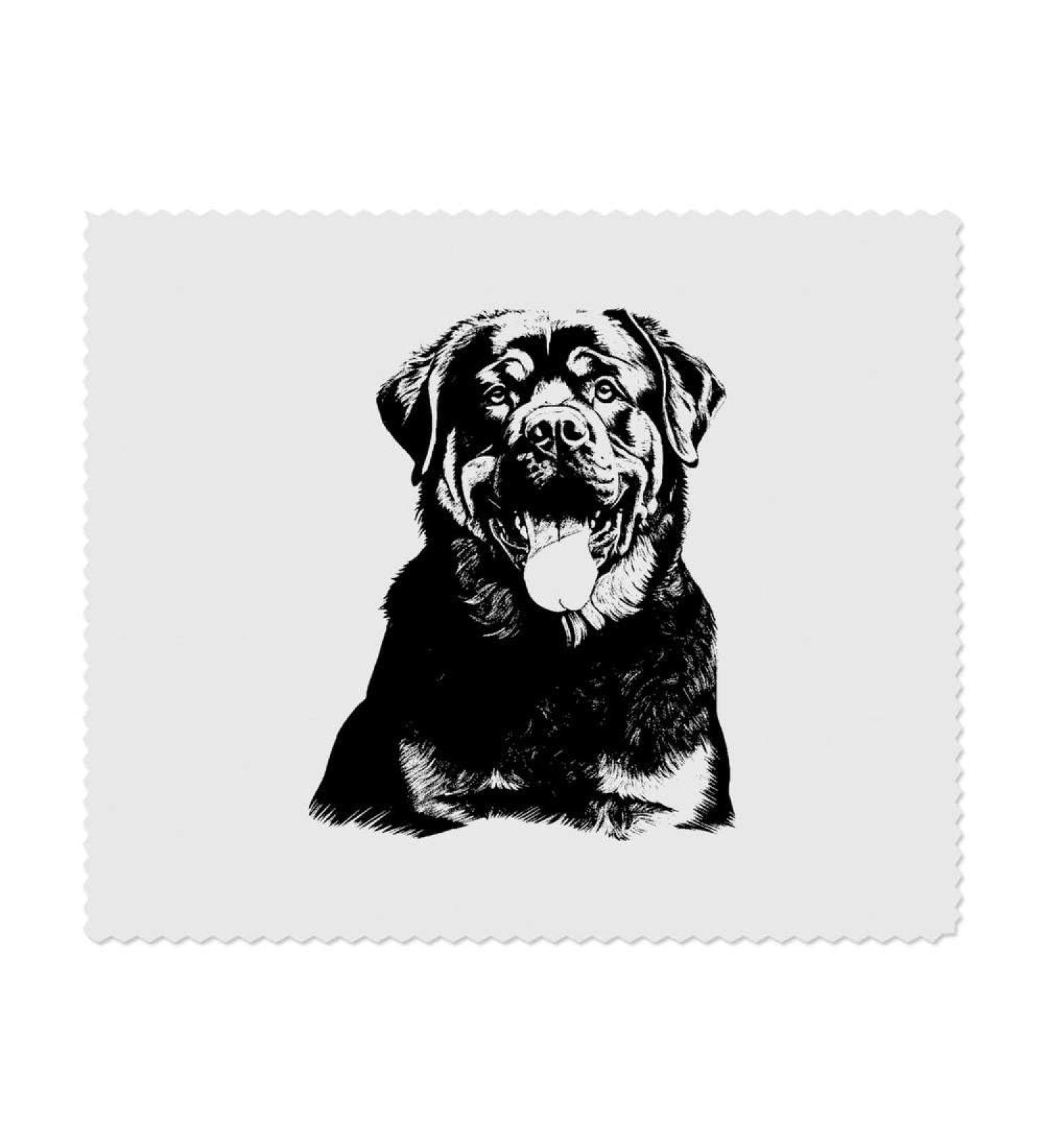Buy 2 x Rottweiler Microfiber Glasses Cloths - High-Quality Cleaning for Eyewear | International Shipping Available - Buy Online on GoSupps.com