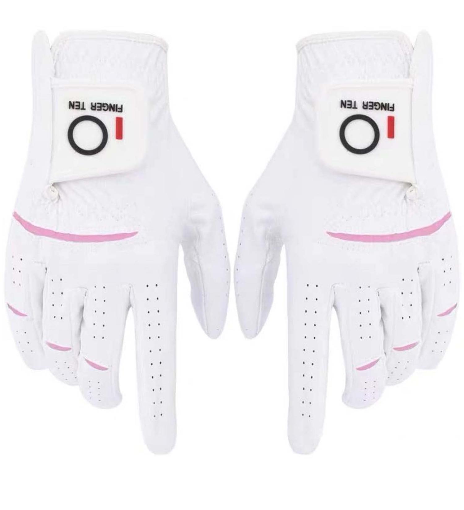Premium Women's Finger Ten Golf Gloves | All-Weather Microfiber | 2-Piece Set for Left & Right Hand | Comfortable & Durable Sizes XS-XL - Buy Online on GoSupps.com