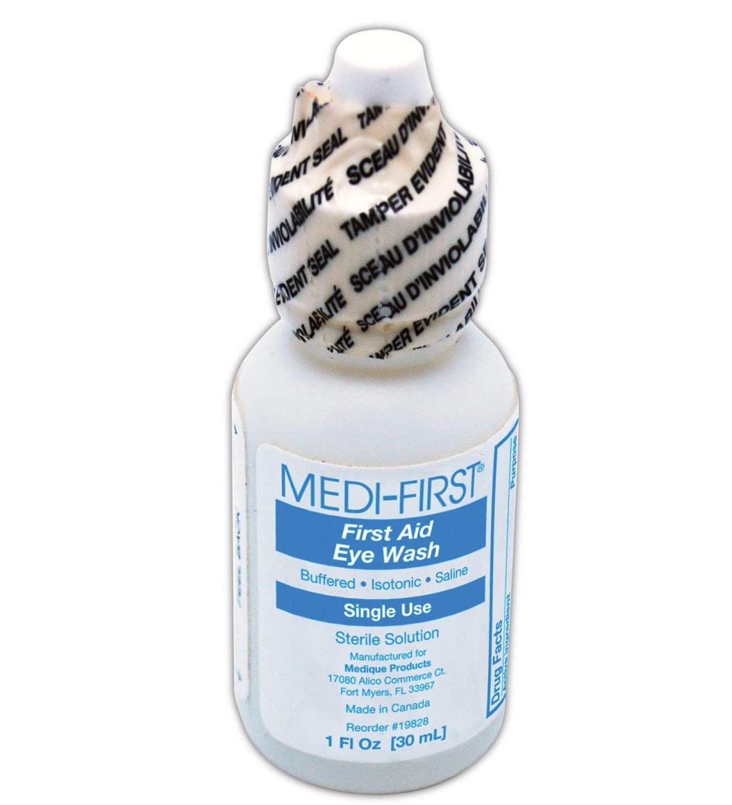 MAGID MP198-28 Medi-First Eye Irrigation Solution Sterile Solution 1 oz Clear 1 Ounce 1 Unit