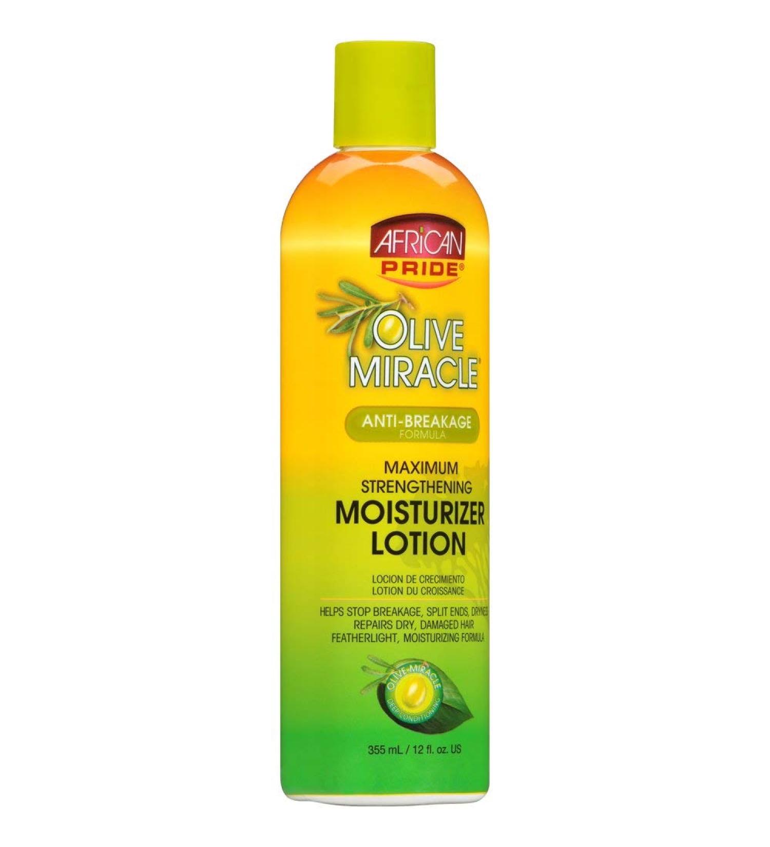 African Pride Olive Miracle Moisturizer Lotion 12 oz