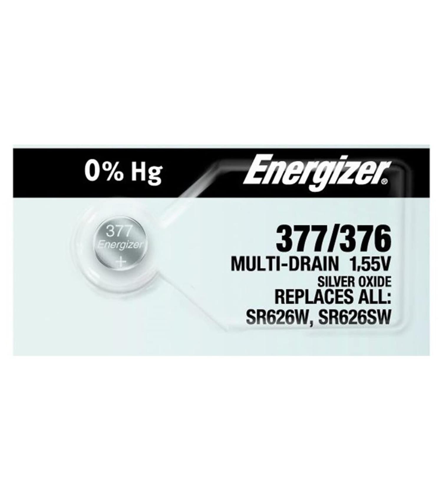 4 Energizer 377 376 Silver Oxide Watch Batteries SR626SW SR626W