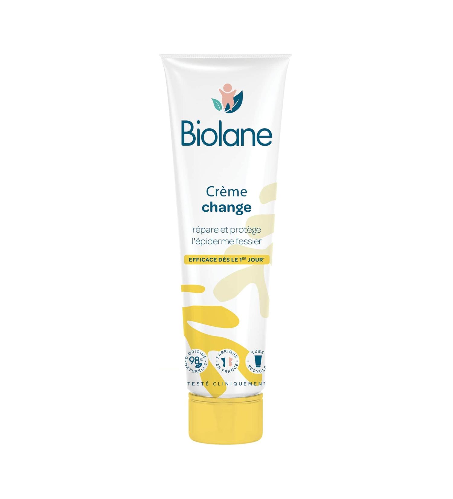 BIOLANE - Cr me change dermo p diatrie - Si ge B b - Prot ge et r pare les irritations - Soin pour la peau - 98% Ingr dients Naturels - Tube 100ml - Fabriqu en France 3 Lingettes l'eau + 1 Cr me de change dermo p diatrie - Buy Online on GoSupps.com